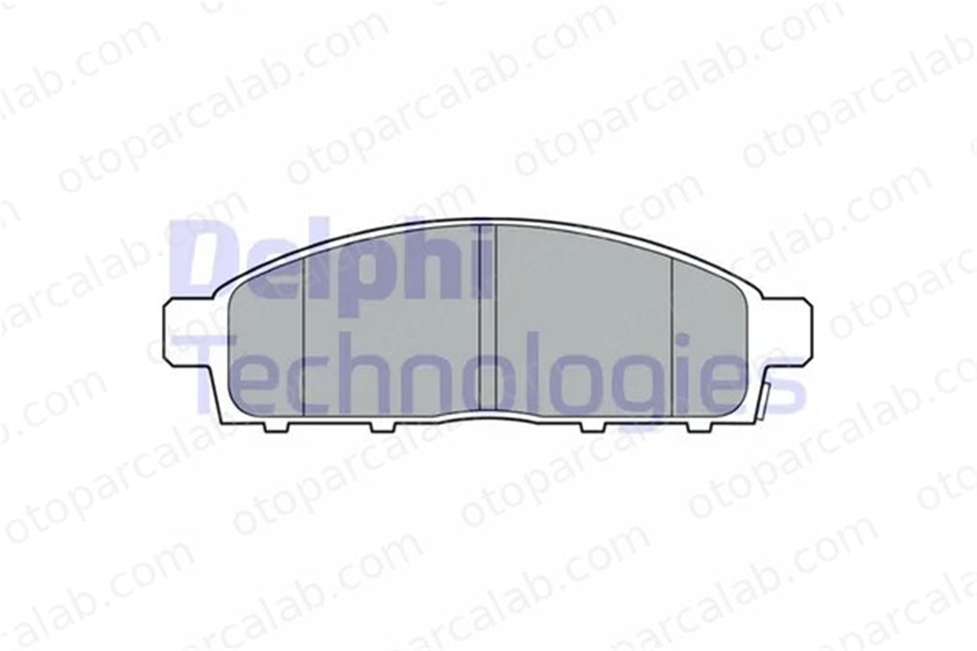 DELPHI LP3313 Fren Disk Balata Ön MITSUBISHI L200 / TRITON FIAT FULLBACK Pick-up 4605A198 6000609714