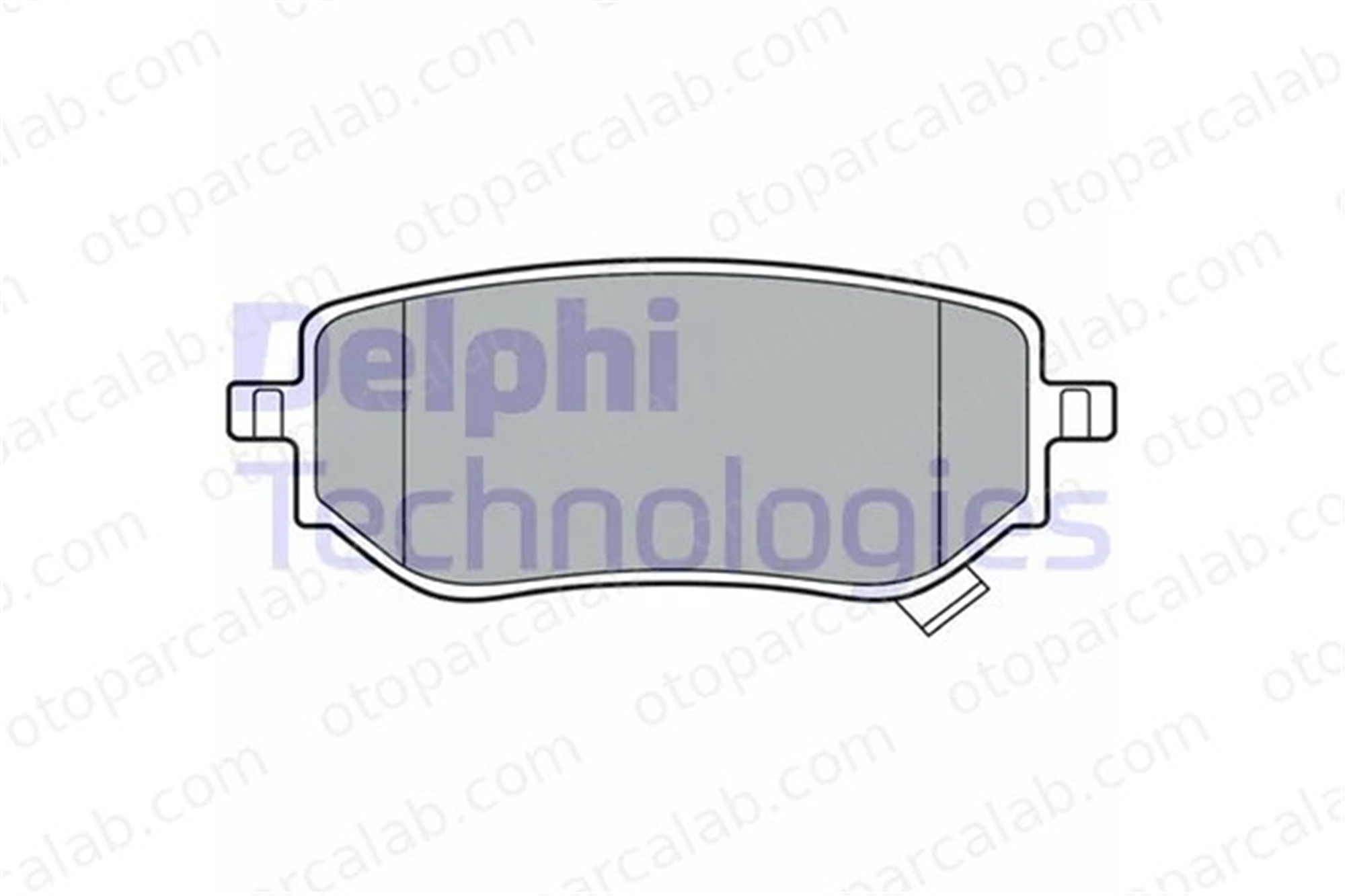 DELPHI LP3402 Fren Disk Balata Arka MERCEDES-BENZ X-SERISI NISSAN NP300 NAVARA Pick-up A4704230600 4704230600