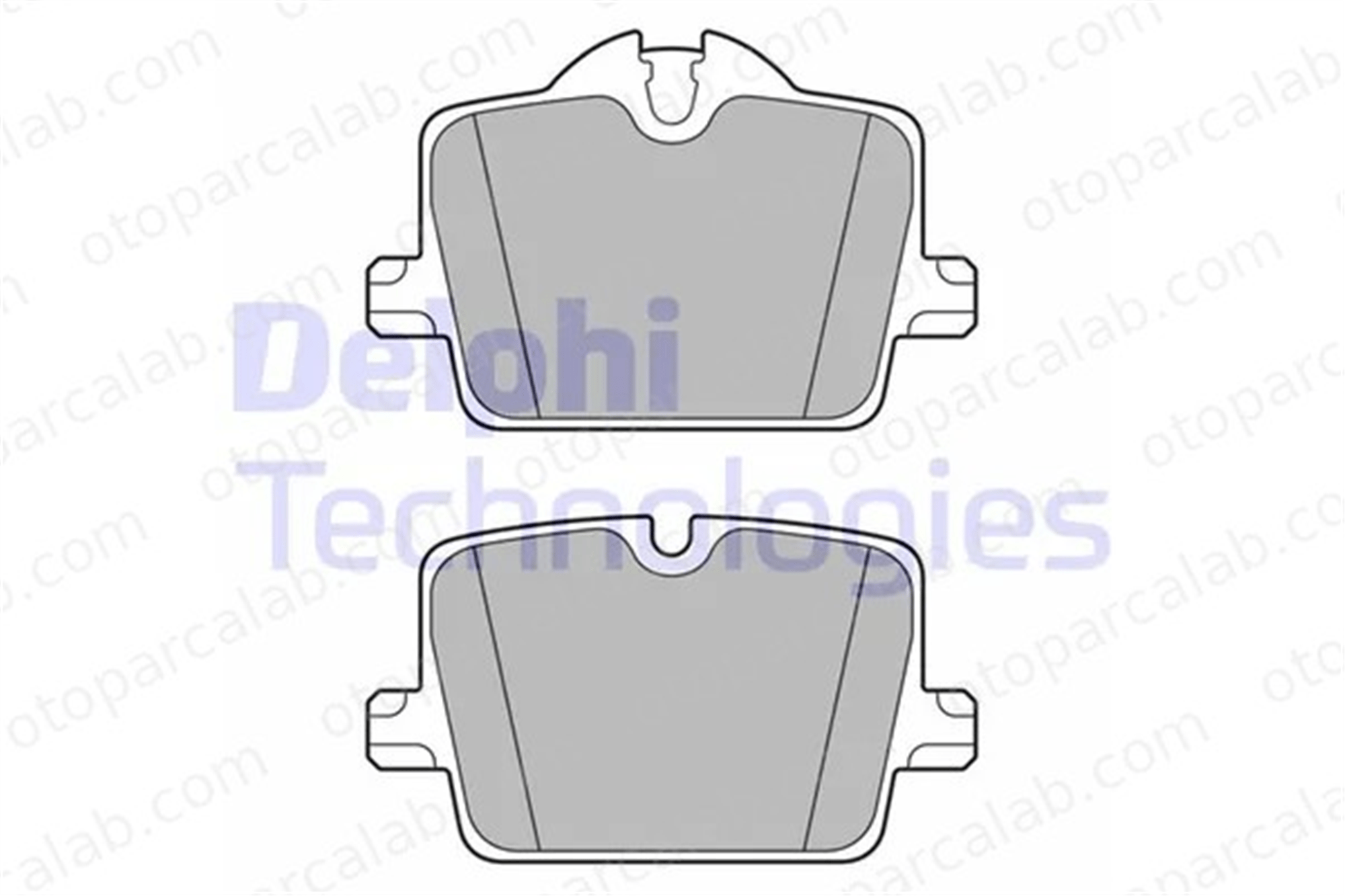 DELPHI LP3605 Fren Disk Balata Arka BMW 3 3 Touring 34206888831 34206888832
