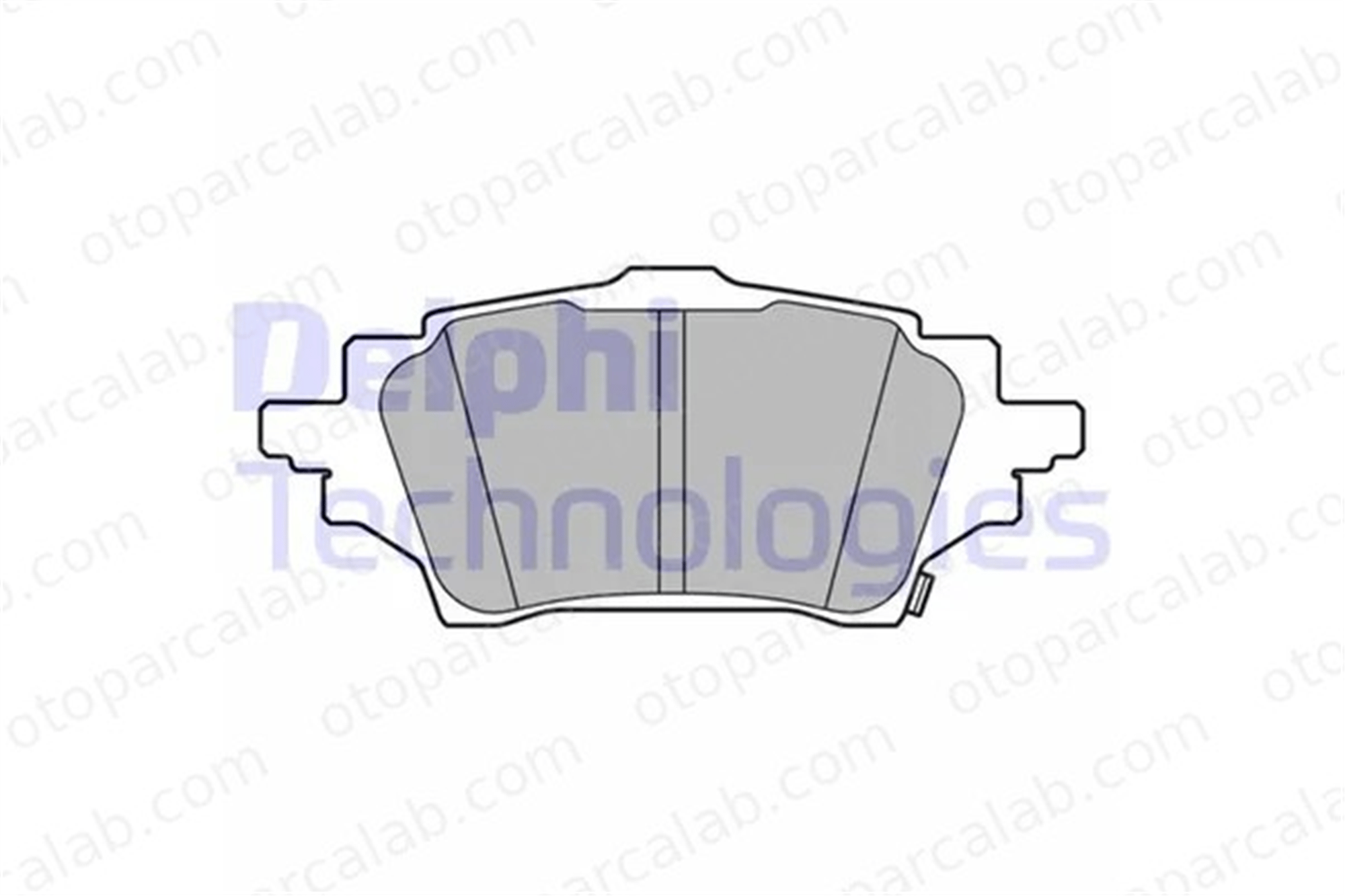 DELPHI LP3608 Fren Disk Balata Arka TOYOTA COROLLA Sedan C-HR 446602400 0446602400