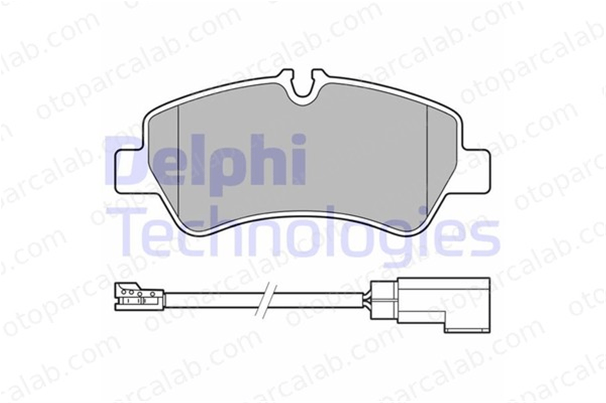 DELPHI LP3619 Fren Disk Balata Arka FORD TRANSIT V363 Panelvan/Van TRANSIT V363 Platform şasi BK212M008AC 1840037