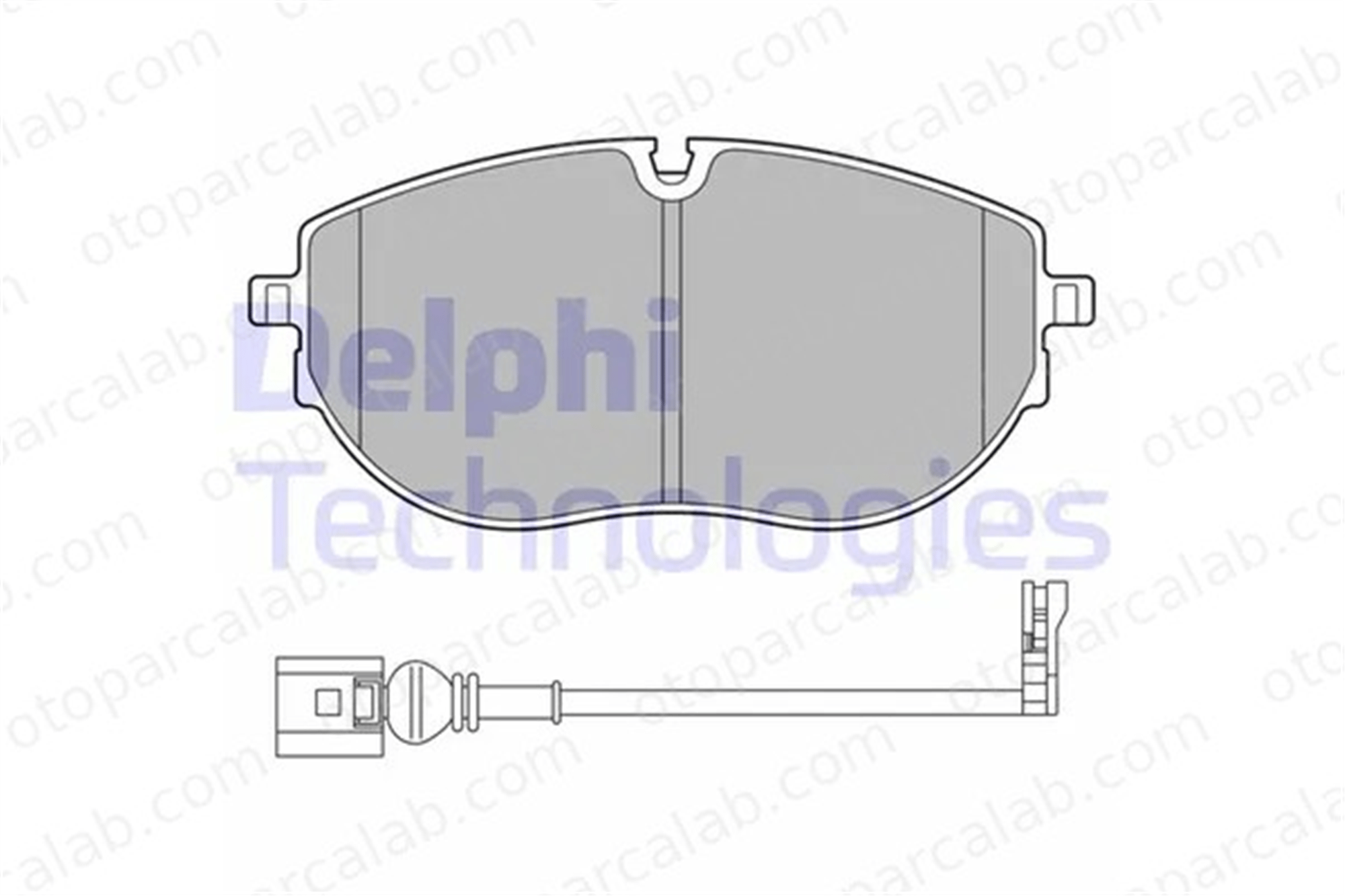 DELPHI LP3652 Fren Disk Balata Ön VW TRANSPORTER T6 / CARAVELLE T6 Minibüs/Otobüs TRANSPORTER T6 Panelvan/Van 7LA698151A 7LA698151C