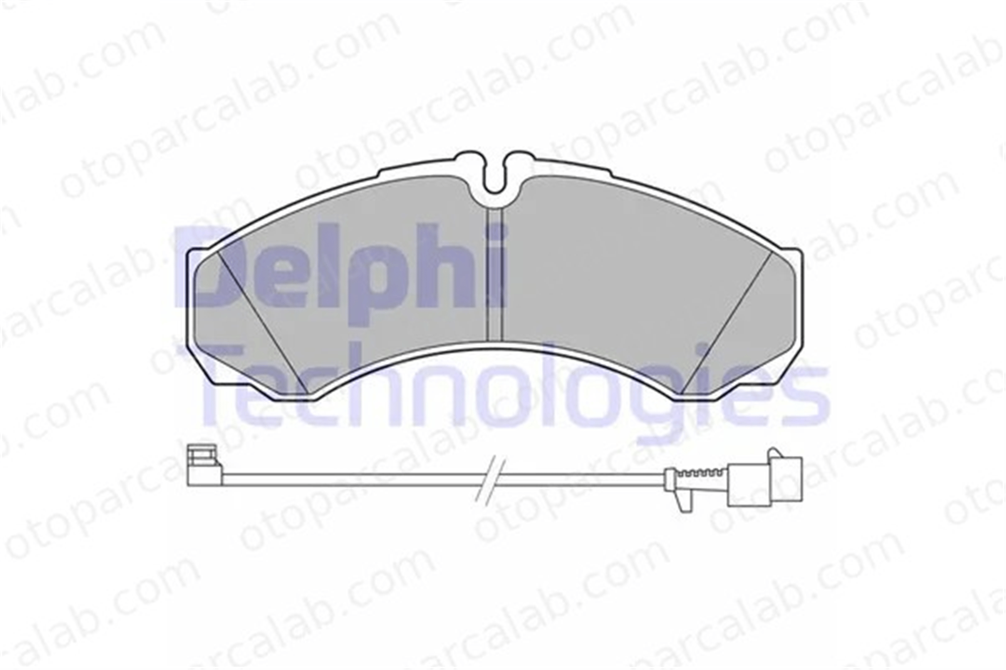 DELPHI LP3658 Fren Disk Balata Ön IVECO DAILY II Panelvan/Van DAILY II Platform şasi 500055561 500055562