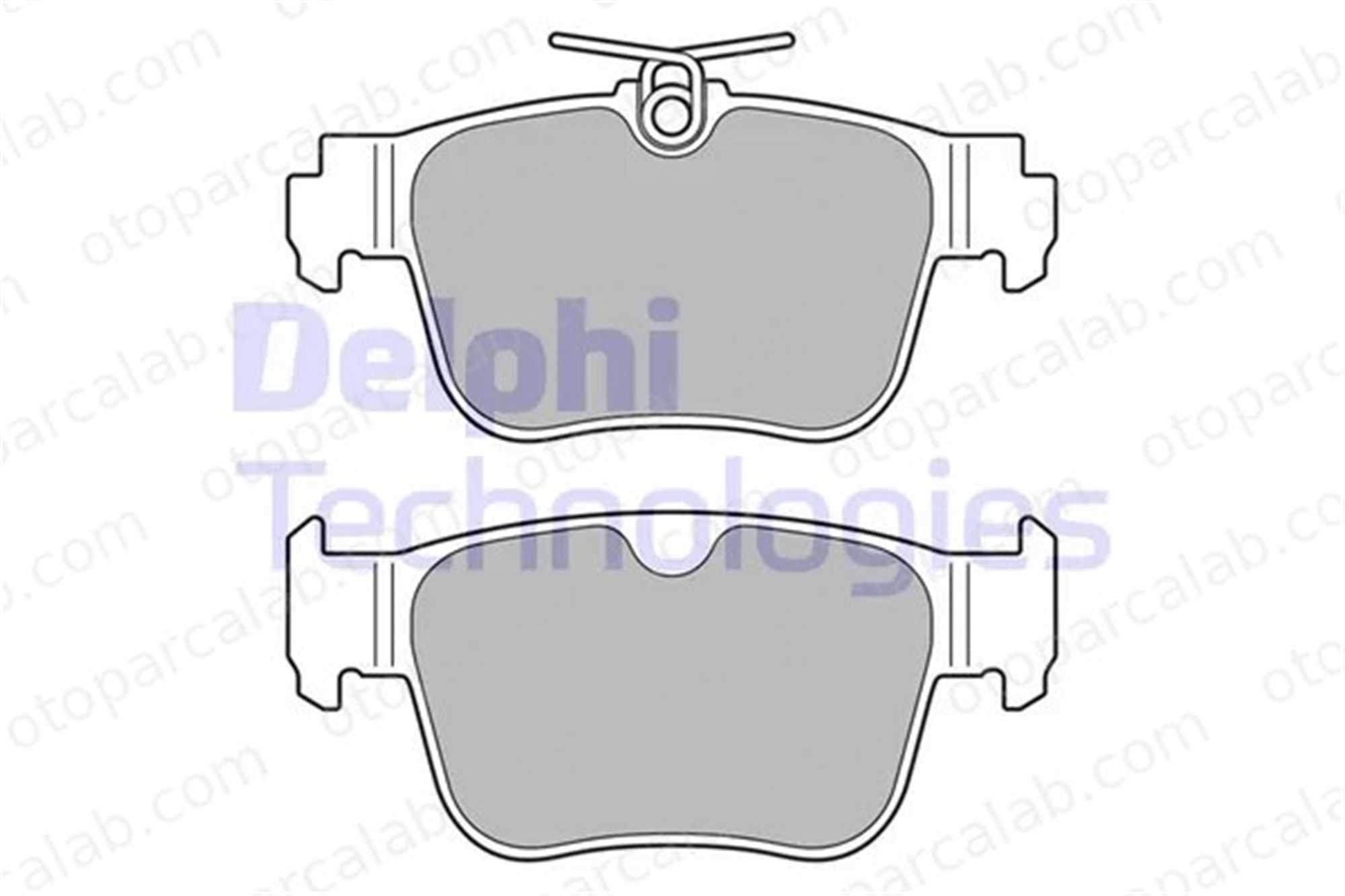 DELPHI LP3669 Fren Disk Balata Arka SKODA OCTAVIA IV Combi VW GOLF VIII 5WA698451A 5WA698451C
