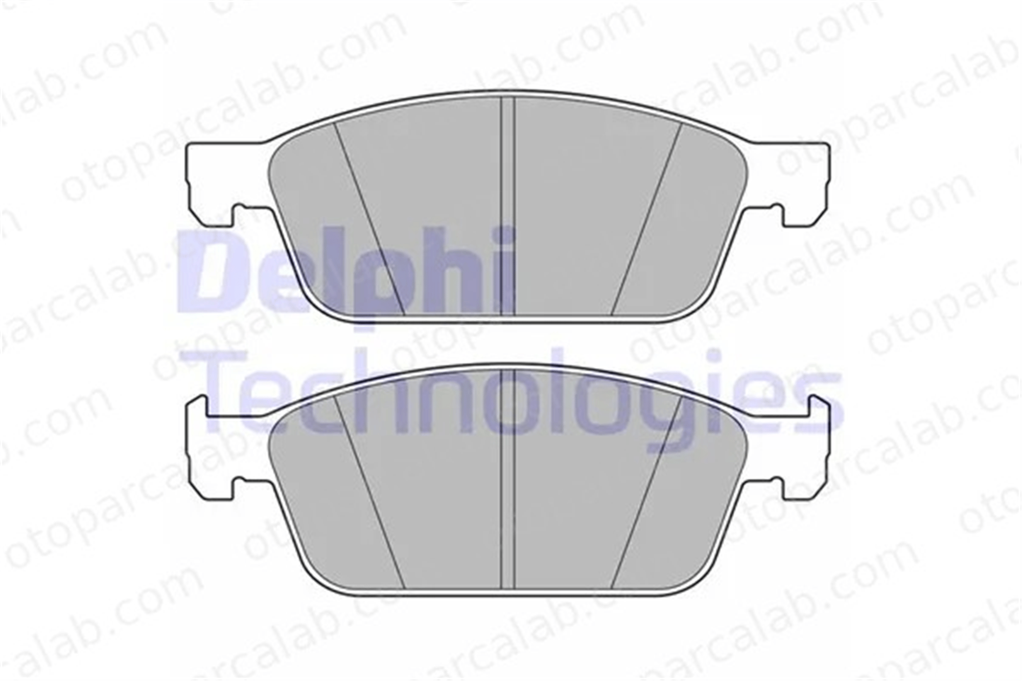 DELPHI LP3672 Fren Disk Balata Ön FORD TOURNEO CONNECT / GRAND TOURNEO CONNECT V408 MPV TRANSIT CONNECT MPV 2005900 5181461