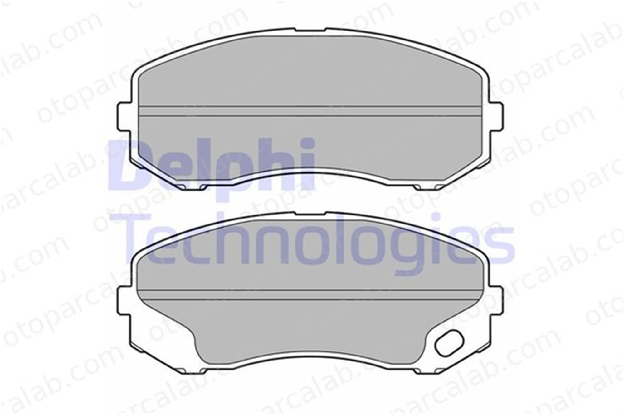 DELPHI LP3687 Fren Disk Balata Ön TALBOT SIMCA 1301 Tourisme MK449108 MK528945