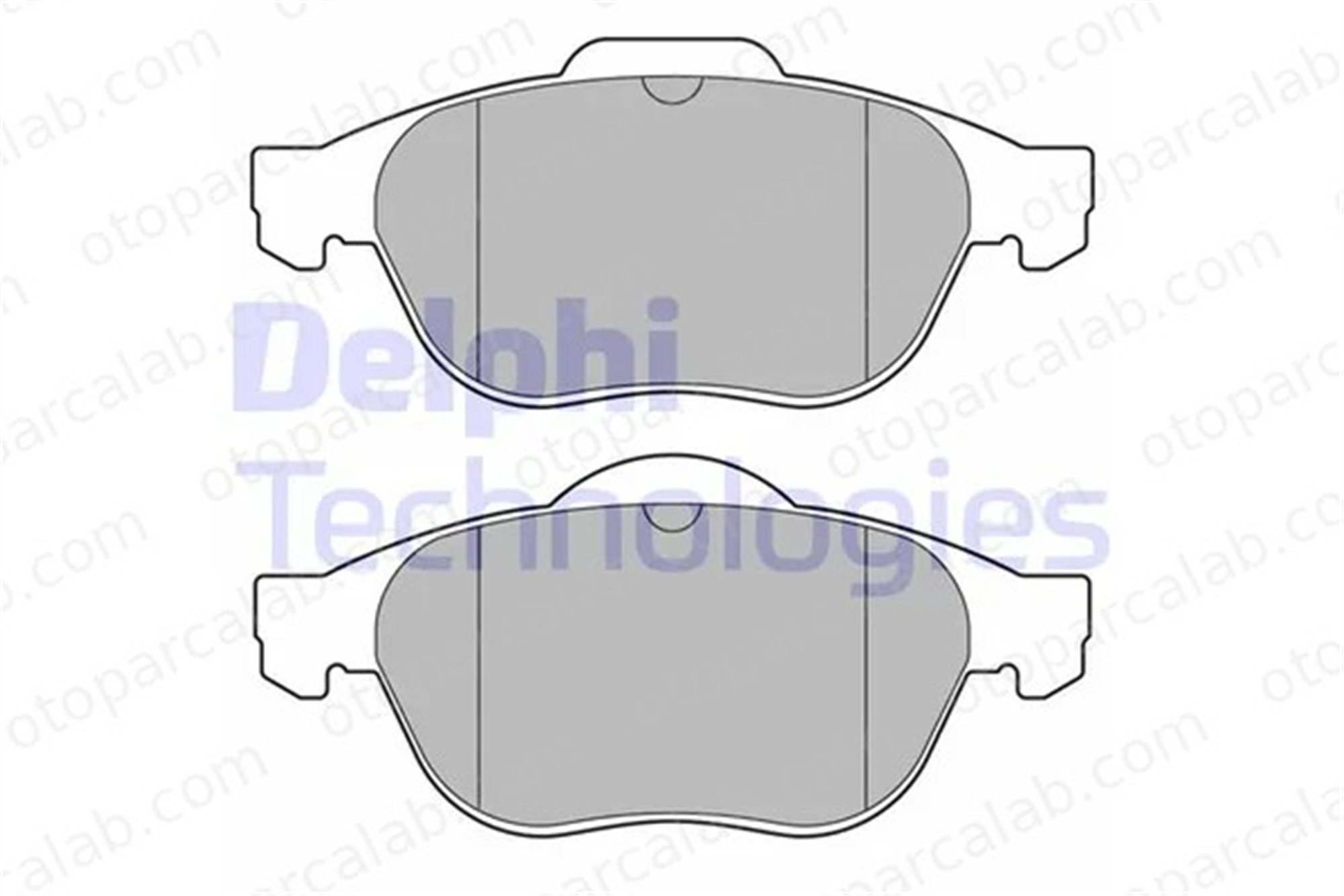 DELPHI LP3692 Fren Disk Balata Ön RENAULT GRAND SCÉNIC II SCÉNIC II 7701209101 410600756R
