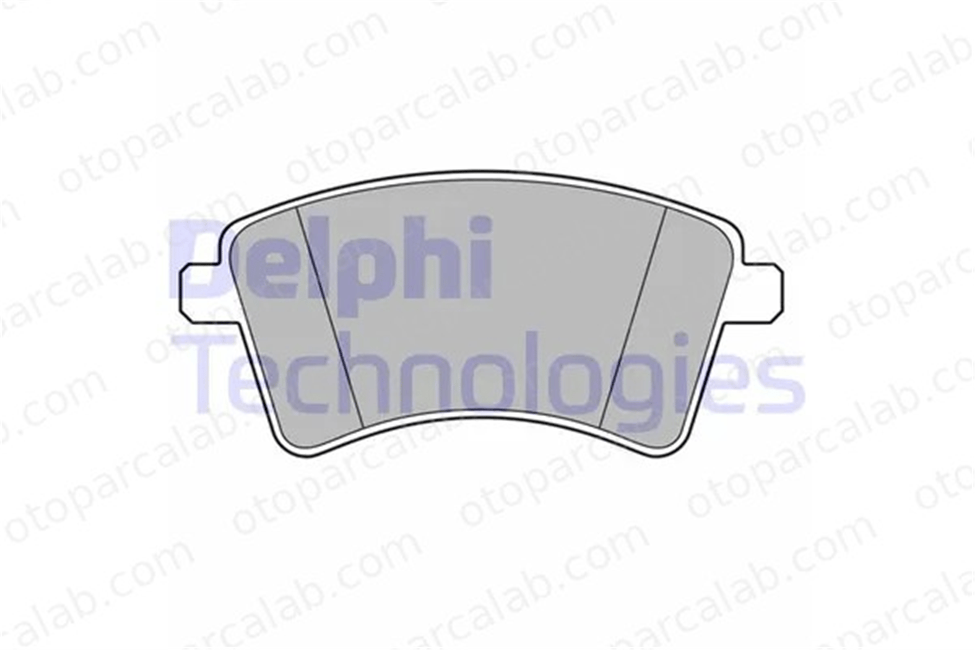 DELPHI LP3715 Fren Disk Balata Ön MERCEDES-BENZ CITAN Kasa/büyük limuzin CITAN MPV 4154300022 A4154300022