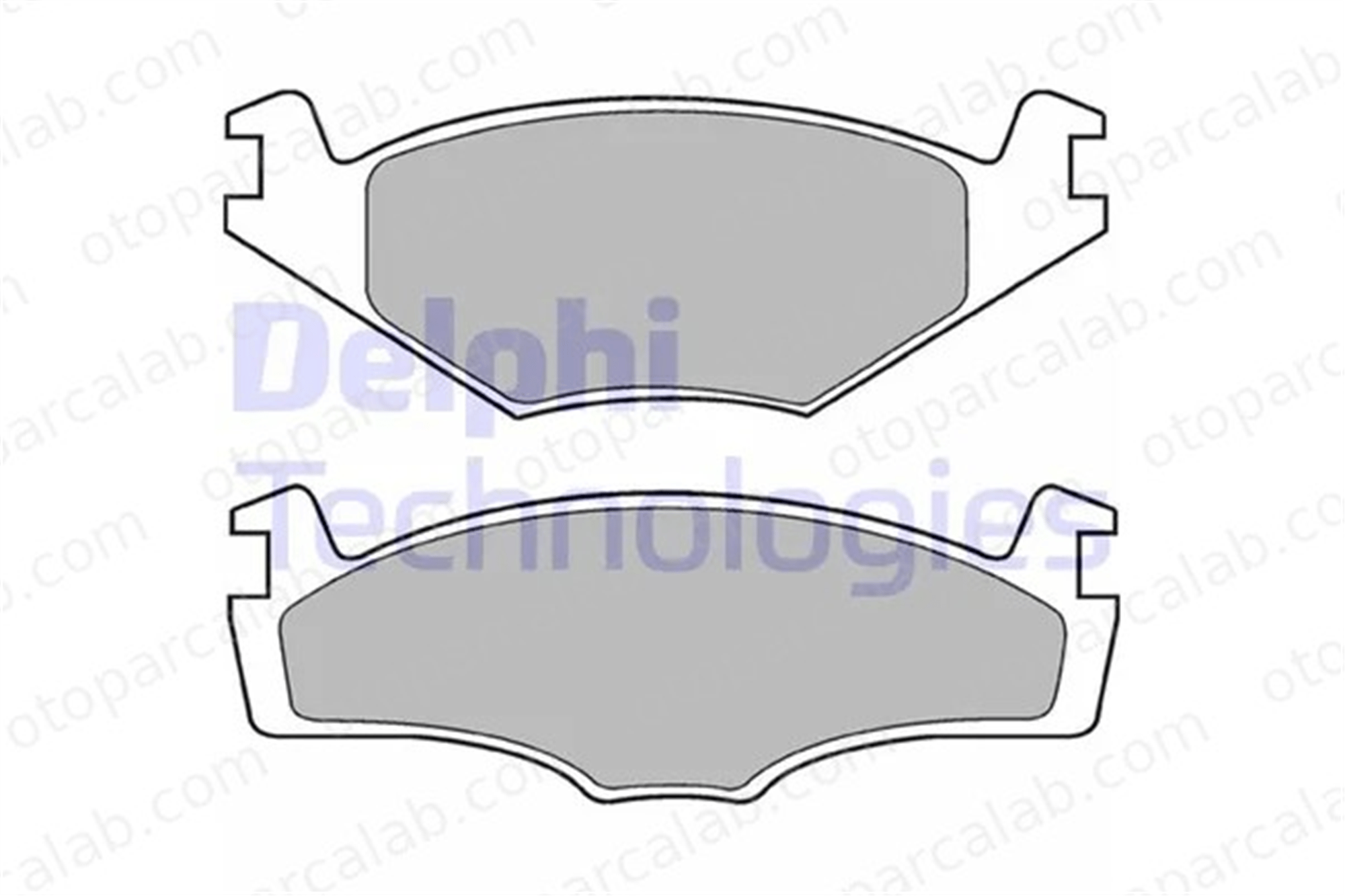 DELPHI LP421 Fren Disk Balata Ön VW JETTA II GOLF II 171698151G 1H0698151