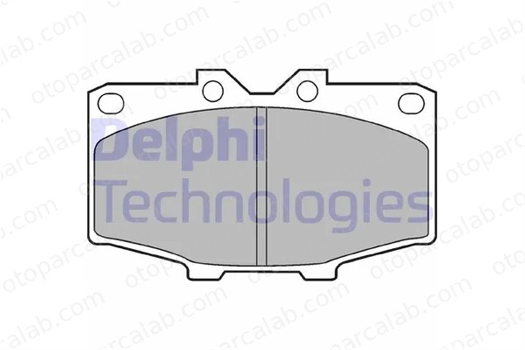 DELPHI LP448 Fren Disk Balata Ön TOYOTA LAND CRUISER HILUX IV Pick-up 446560040 0446560040