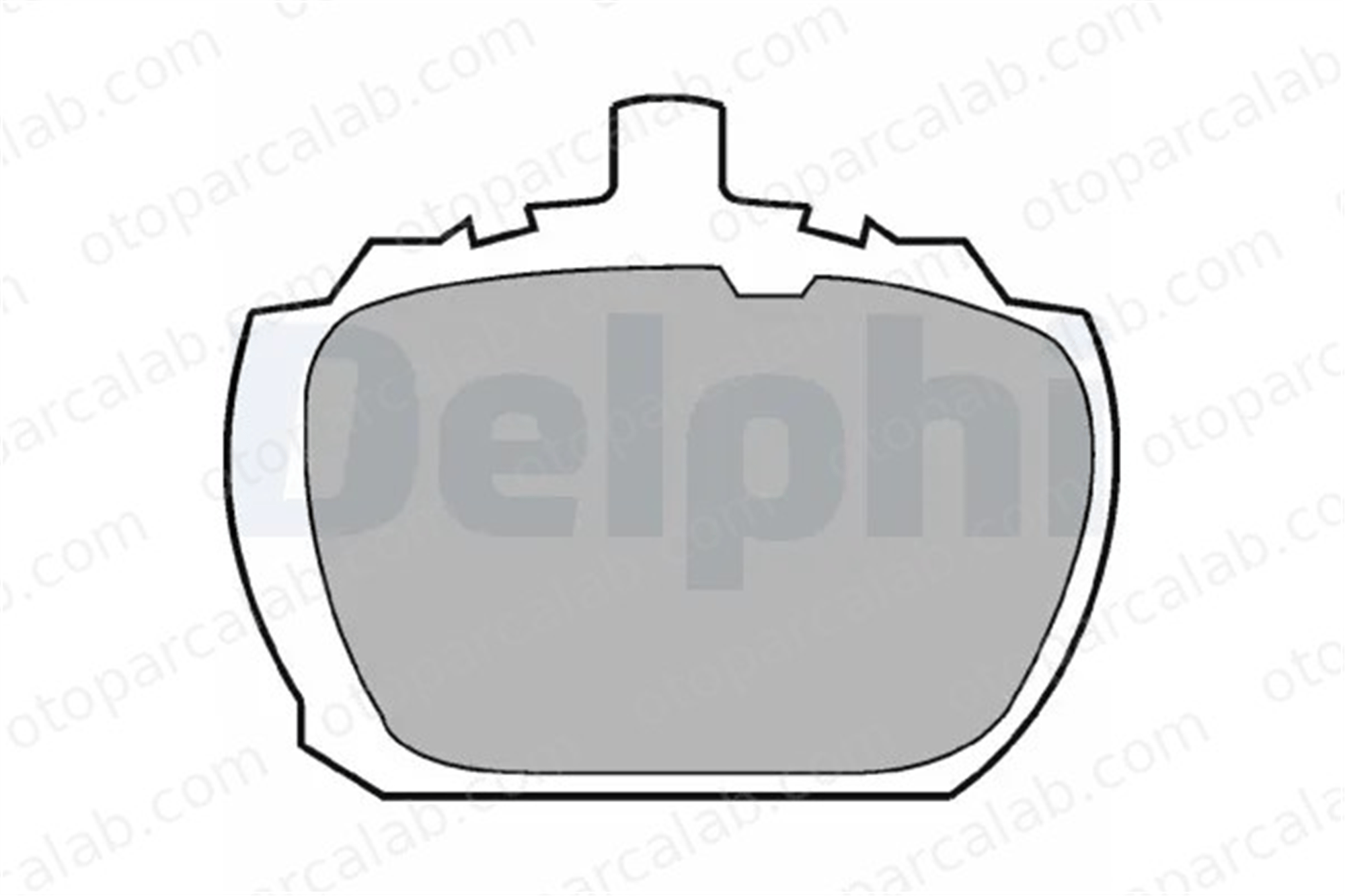DELPHI LP510 Fren Disk Balata Ön FORD TRANSIT Minibüs/Otobüs TRANSIT Panelvan/Van LP510 91109274