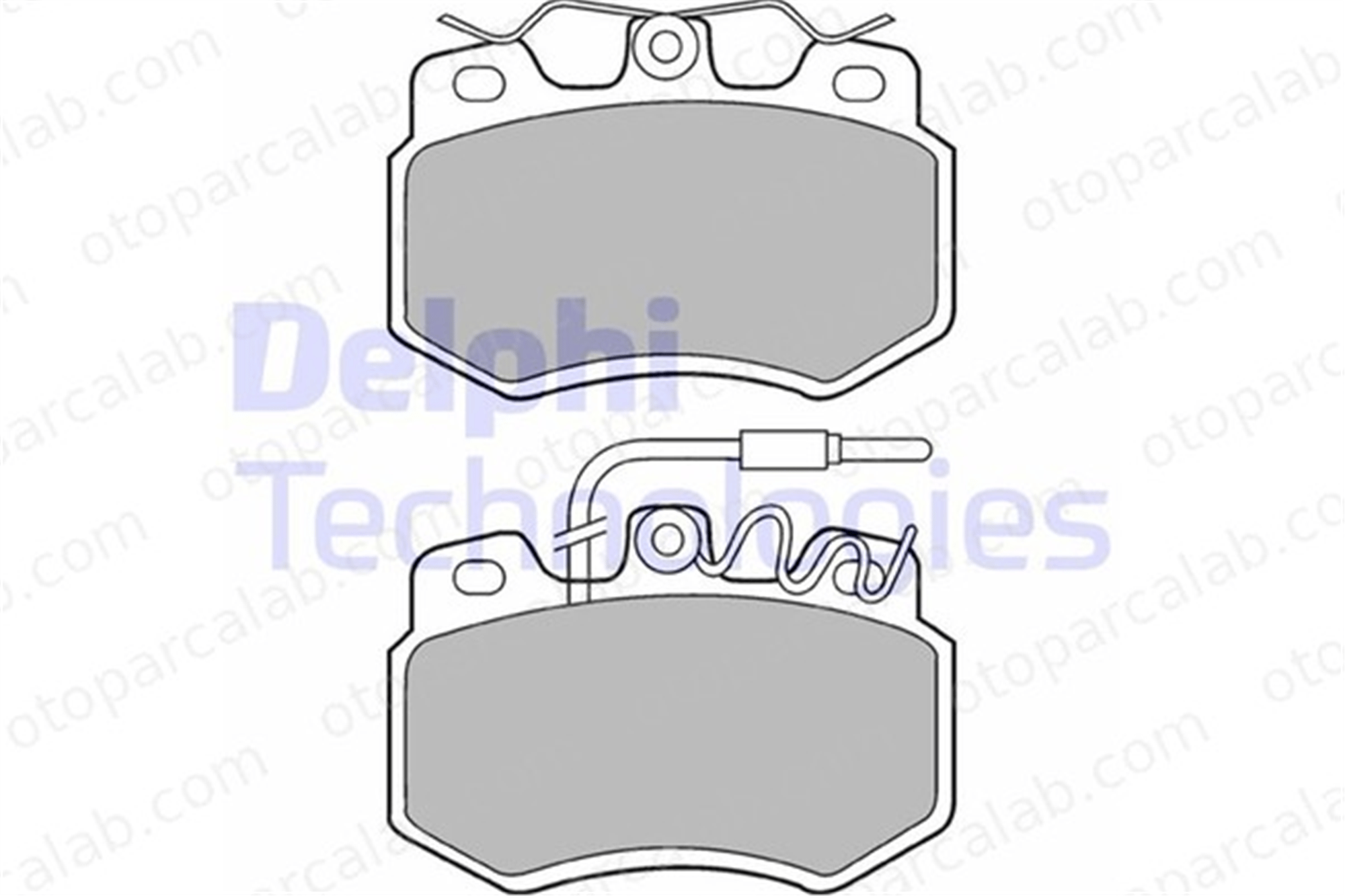 DELPHI LP536 Fren Disk Balata Ön PEUGEOT 205 II 309 I 425082 425037