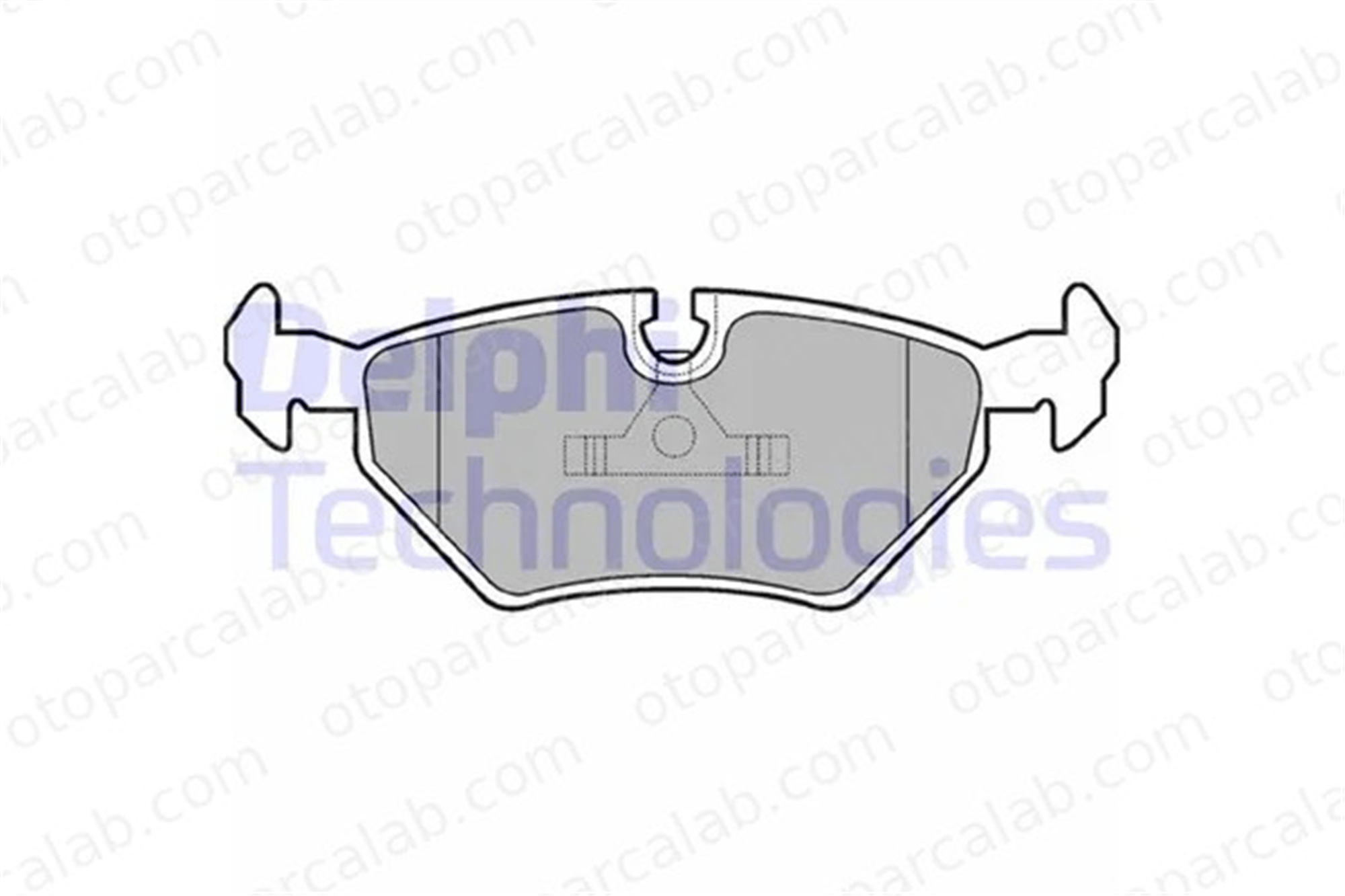 DELPHI LP555 Fren Disk Balata Arka BMW 3 5 34216778168 34216761253