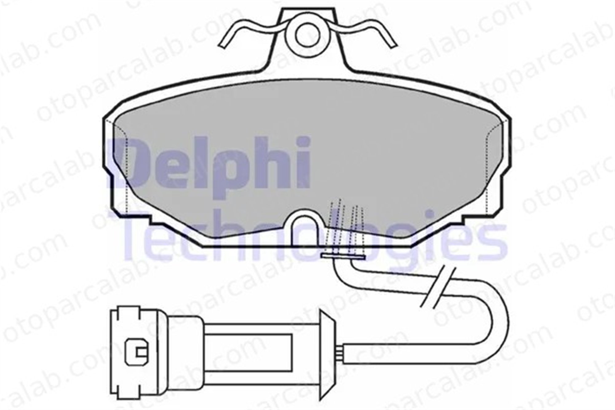 DELPHI LP557 Fren Disk Balata Ön FORD SIERRA II SIERRA II Hatchback 1111283 1638880