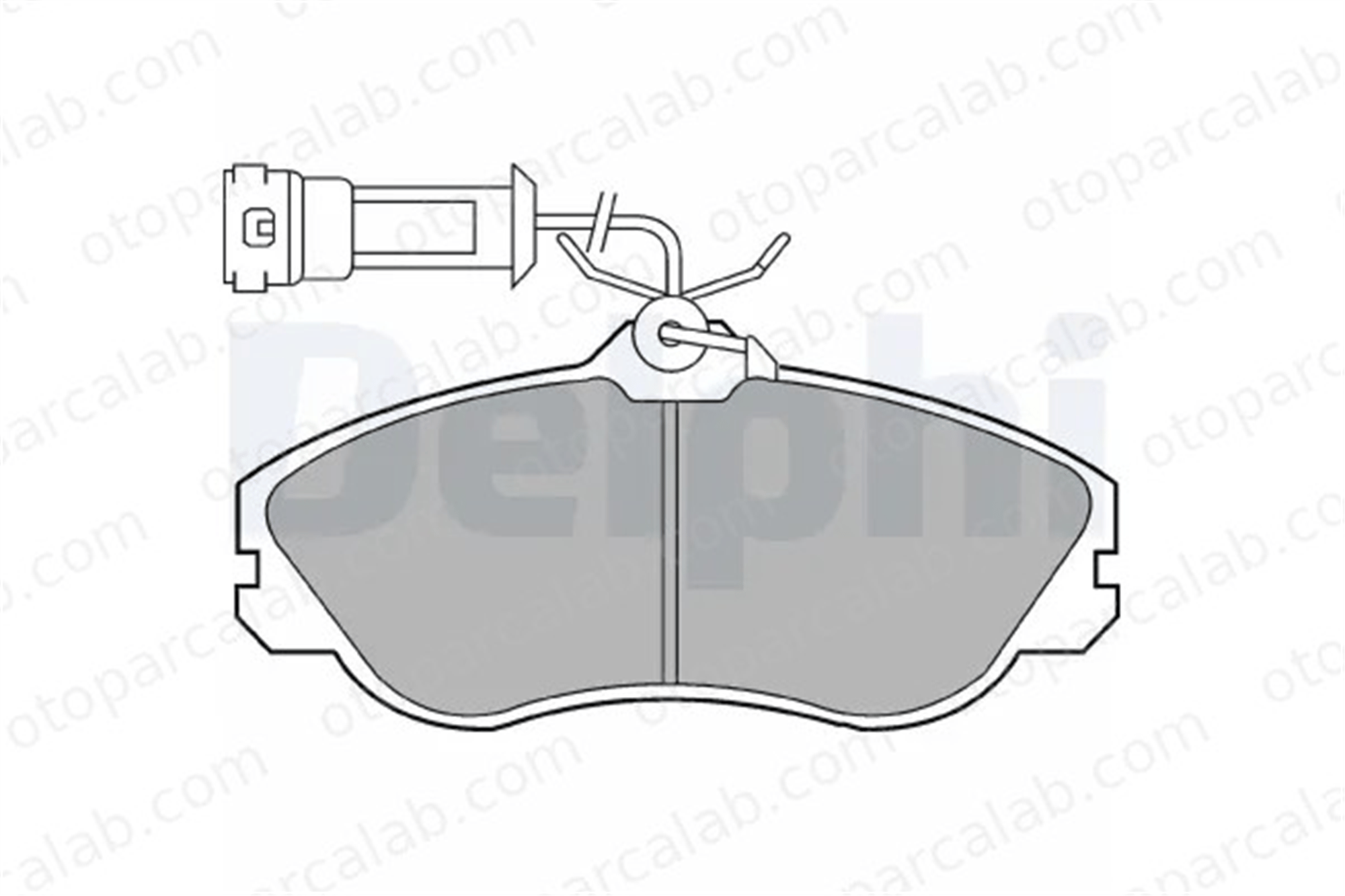 DELPHI LP579 Fren Disk Balata Ön AUDI 100 C3 Sedan 100 C3 Avant 447698151A 447698151