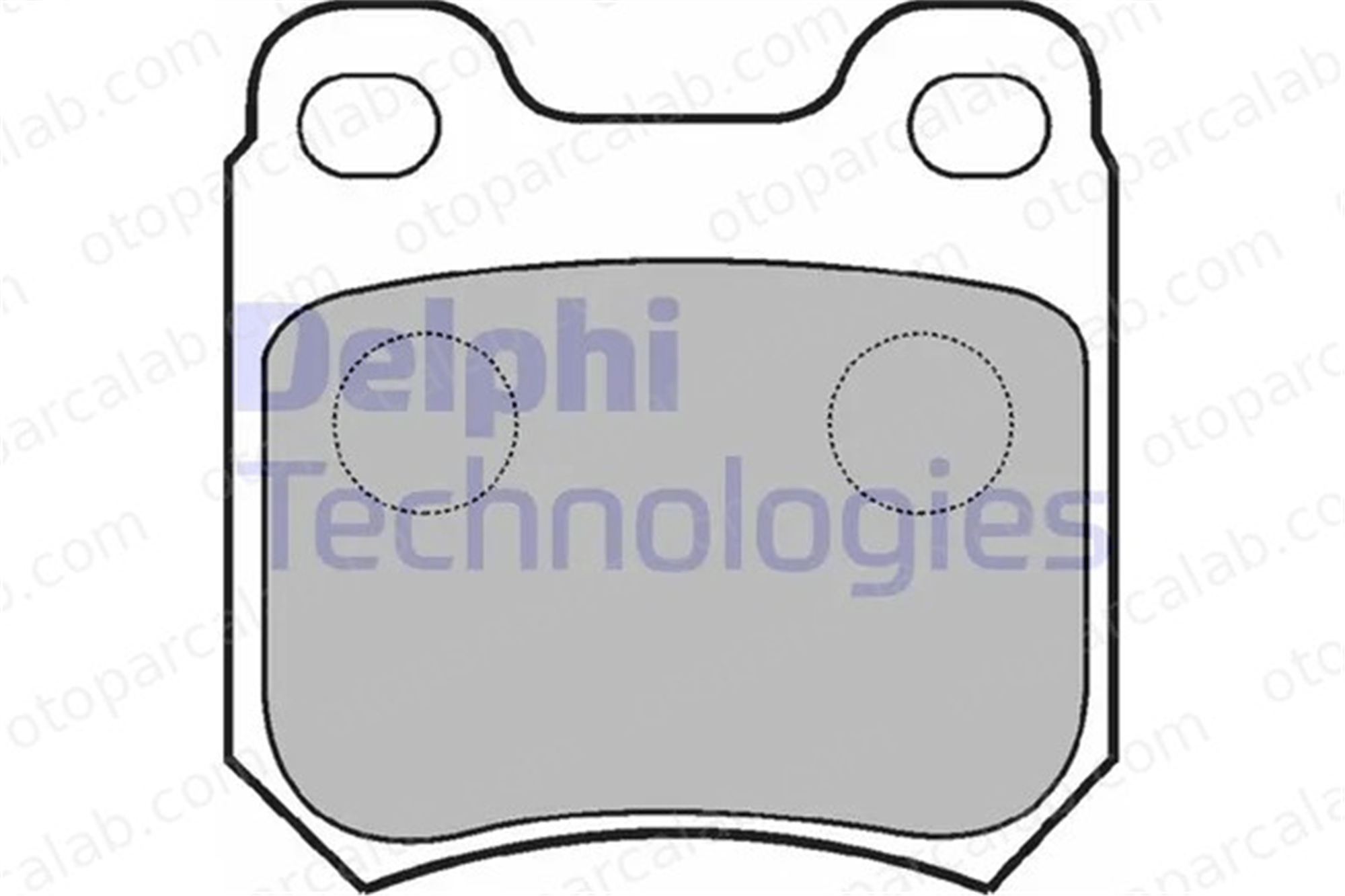 DELPHI LP590 Fren Disk Balata Arka OPEL OMEGA A OMEGA A Station wagon 1605687 1605924