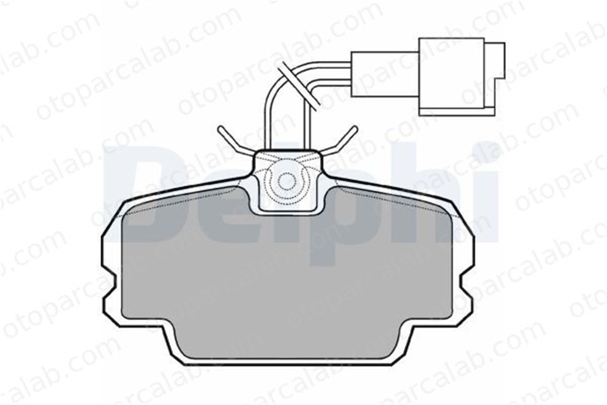DELPHI LP592 Fren Disk Balata Ön BMW 3 3 Touring 14201020 4004123