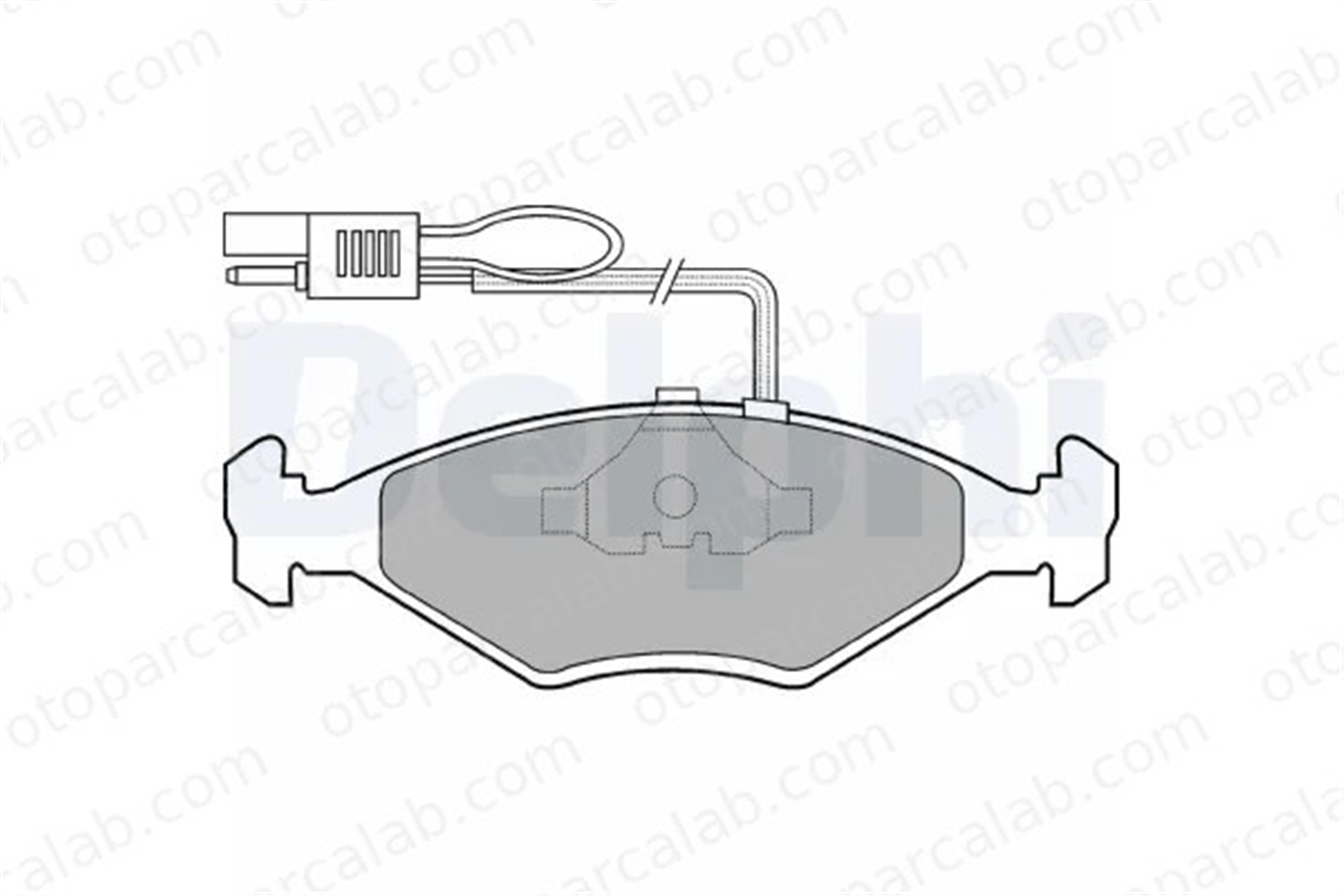 DELPHI LP604 Fren Disk Balata Ön FIAT FIORINO Kasa/büyük limuzin DUNA 5882985 5888528