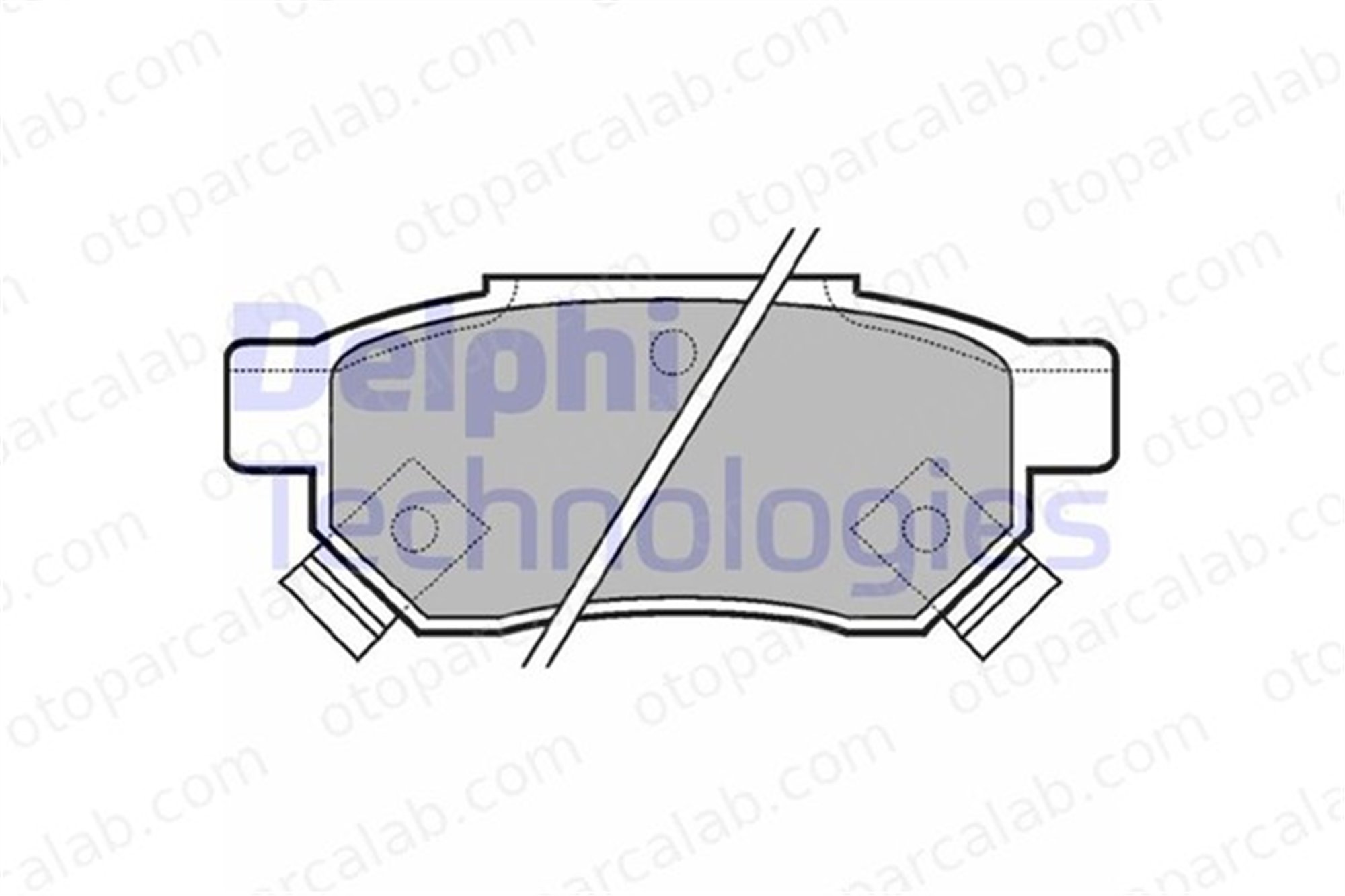 DELPHI LP625 Fren Disk Balata Arka ROVER 200 II Hatchback 400 II 6022SP8000 06022-SP8-000