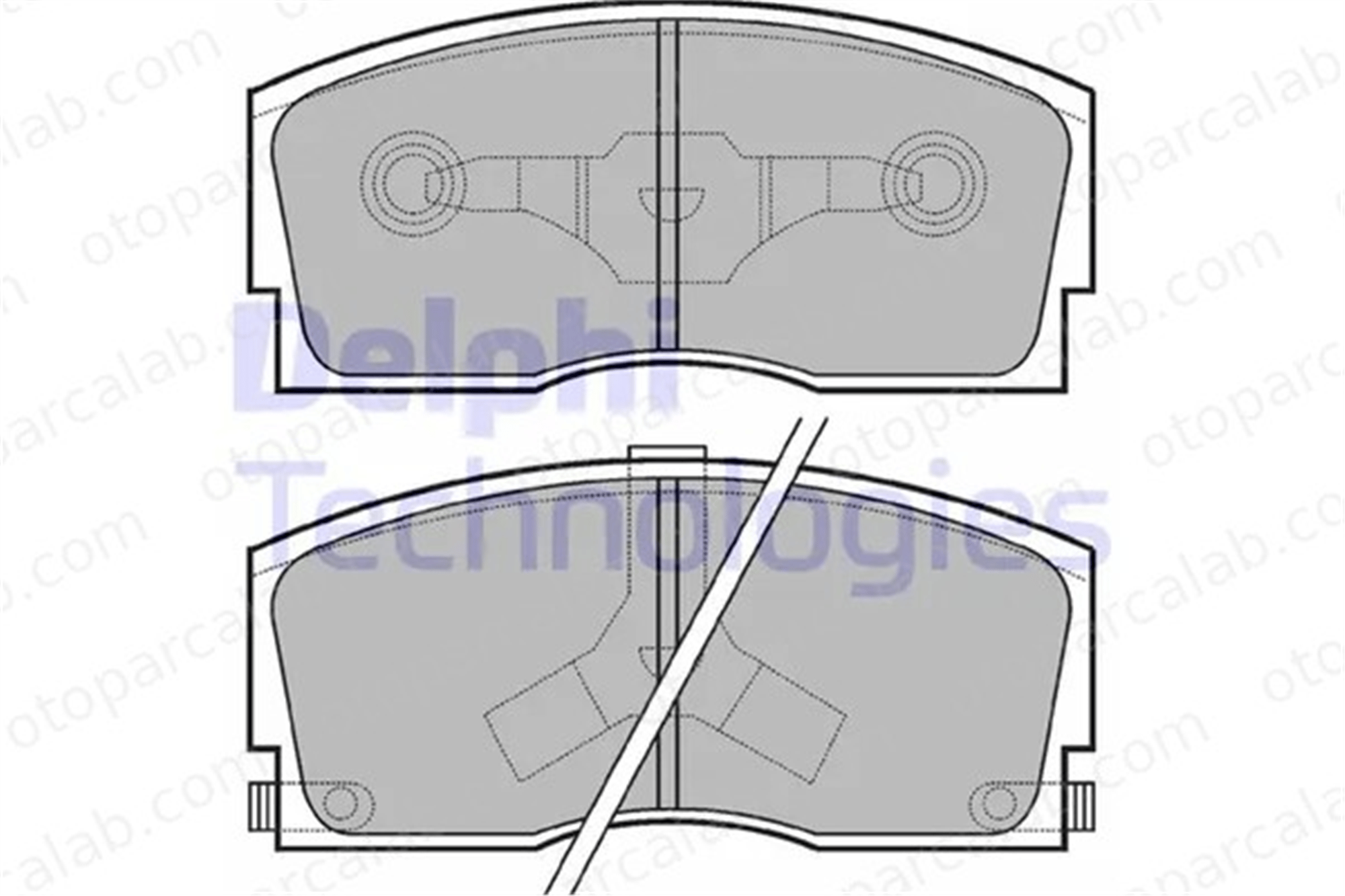 DELPHI LP626 Fren Disk Balata Ön DAIHATSU CHARADE III APPLAUSE I Hatchback 449187101 04491-87101