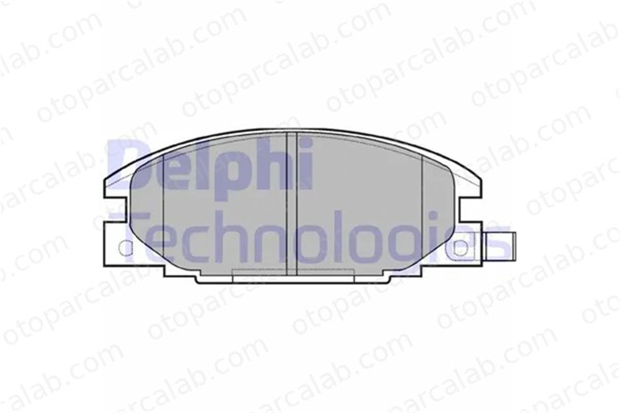 DELPHI LP629 Fren Disk Balata Ön OPEL CAMPO ISUZU KB 8944832201 894461155