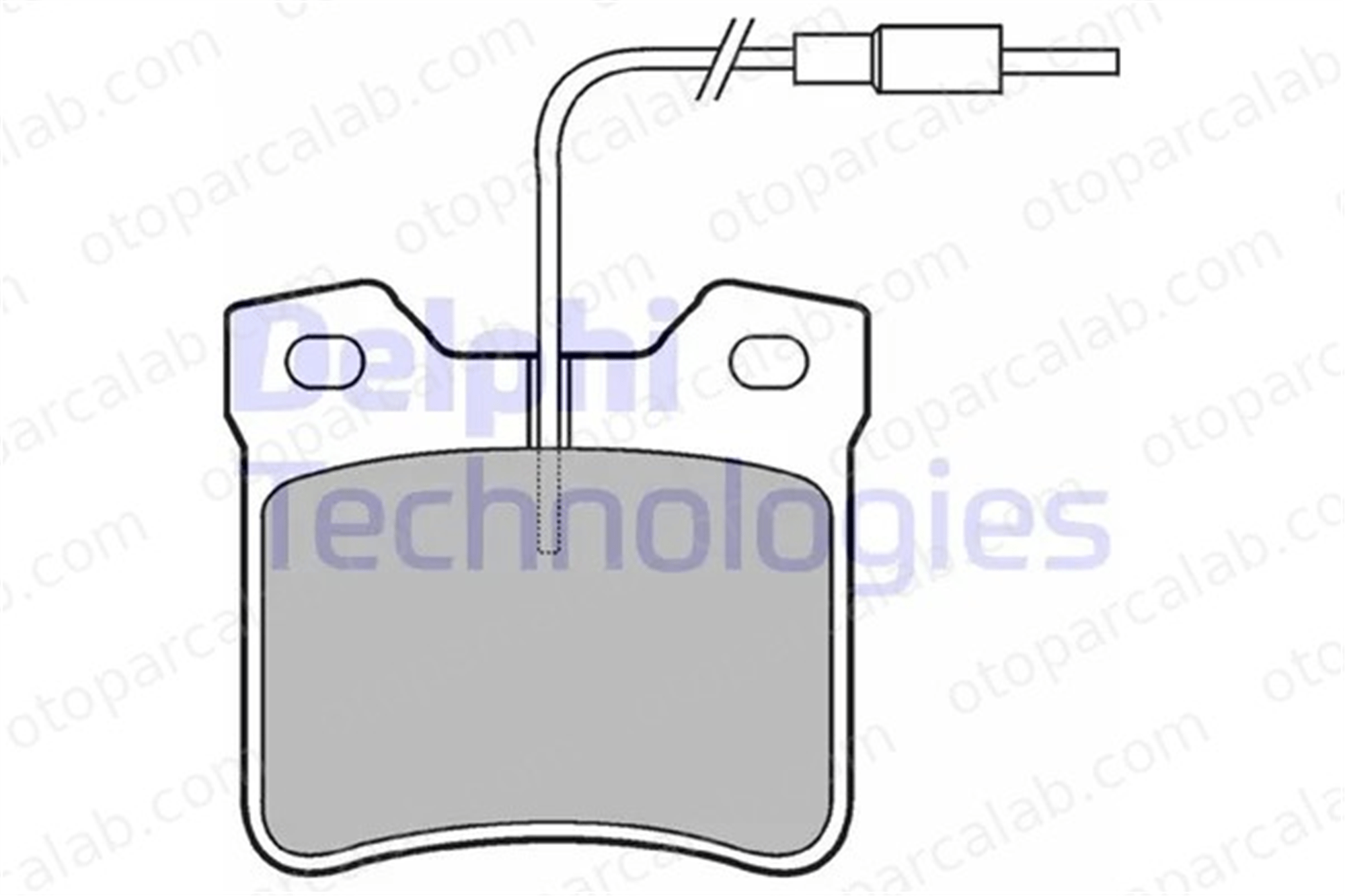 DELPHI LP667 Fren Disk Balata Arka PEUGEOT 406 Break 406 425130 A0034200020