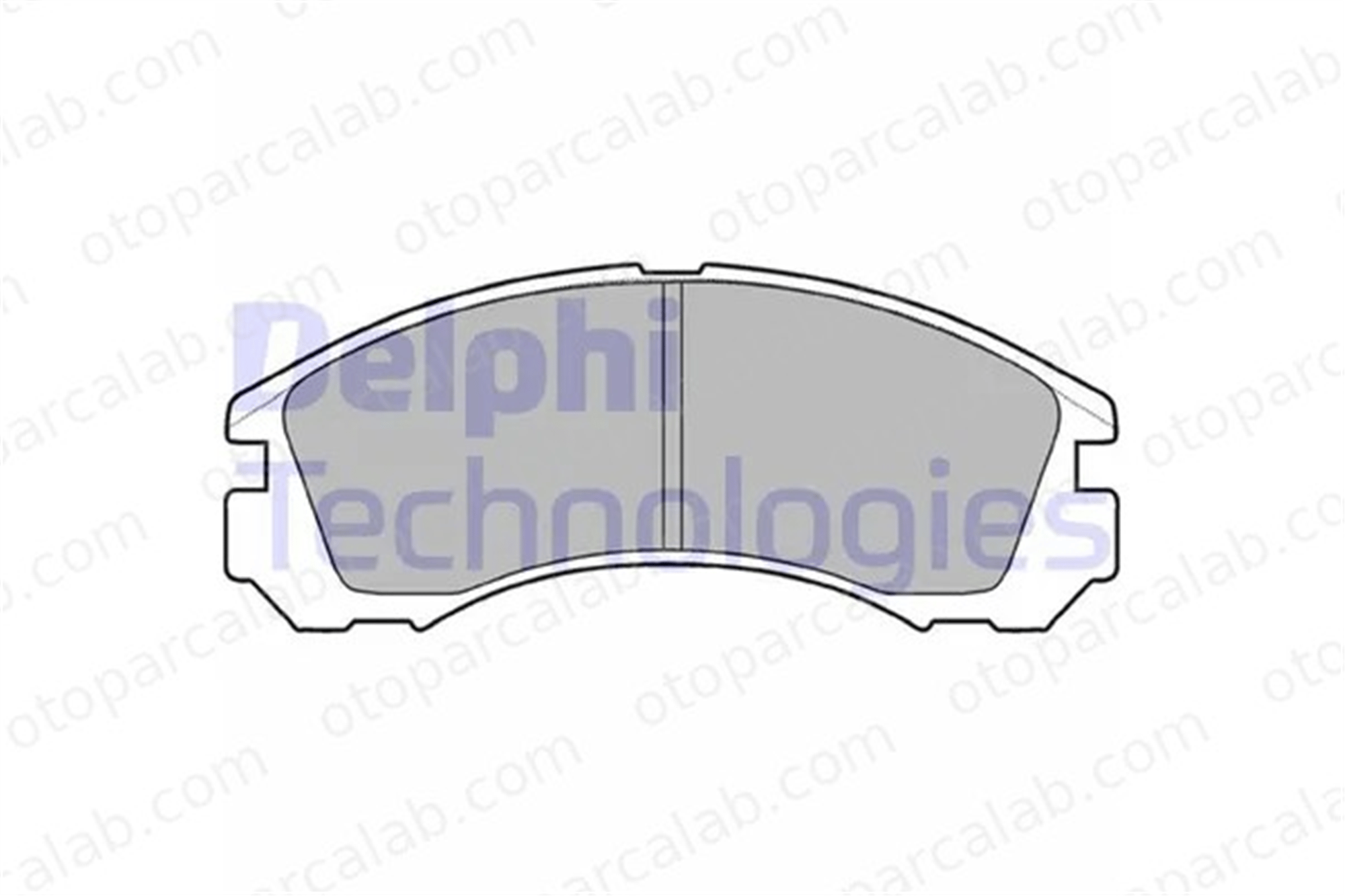 DELPHI LP871 Fren Disk Balata Ön MITSUBISHI OUTLANDER II L400 Minibüs/Otobüs 1620368480 425387