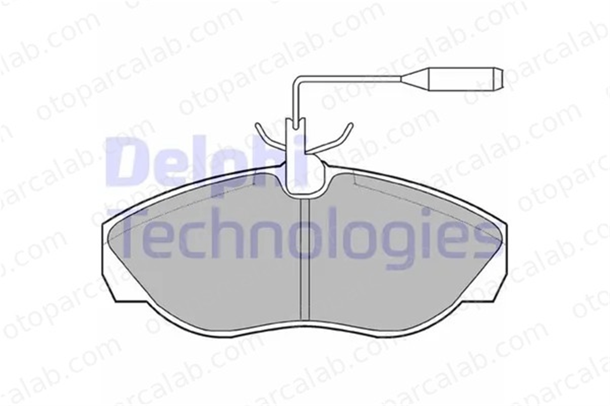 DELPHI LP877 Fren Disk Balata Ön FIAT DUCATO Panelvan/Van DUCATO Platform şasi 1611458080 1617280480