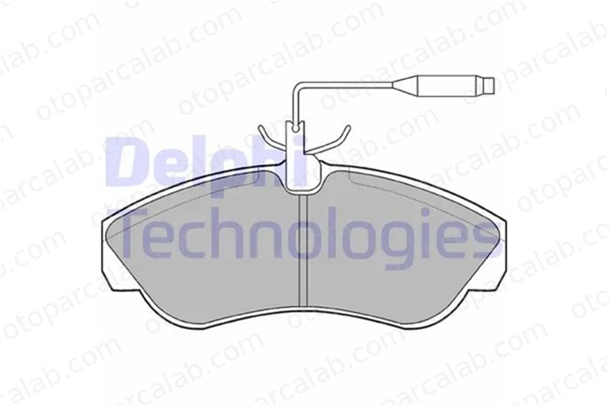 DELPHI LP878 Fren Disk Balata Ön FIAT DUCATO Platform şasi DUCATO Panelvan/Van 9945810 425118