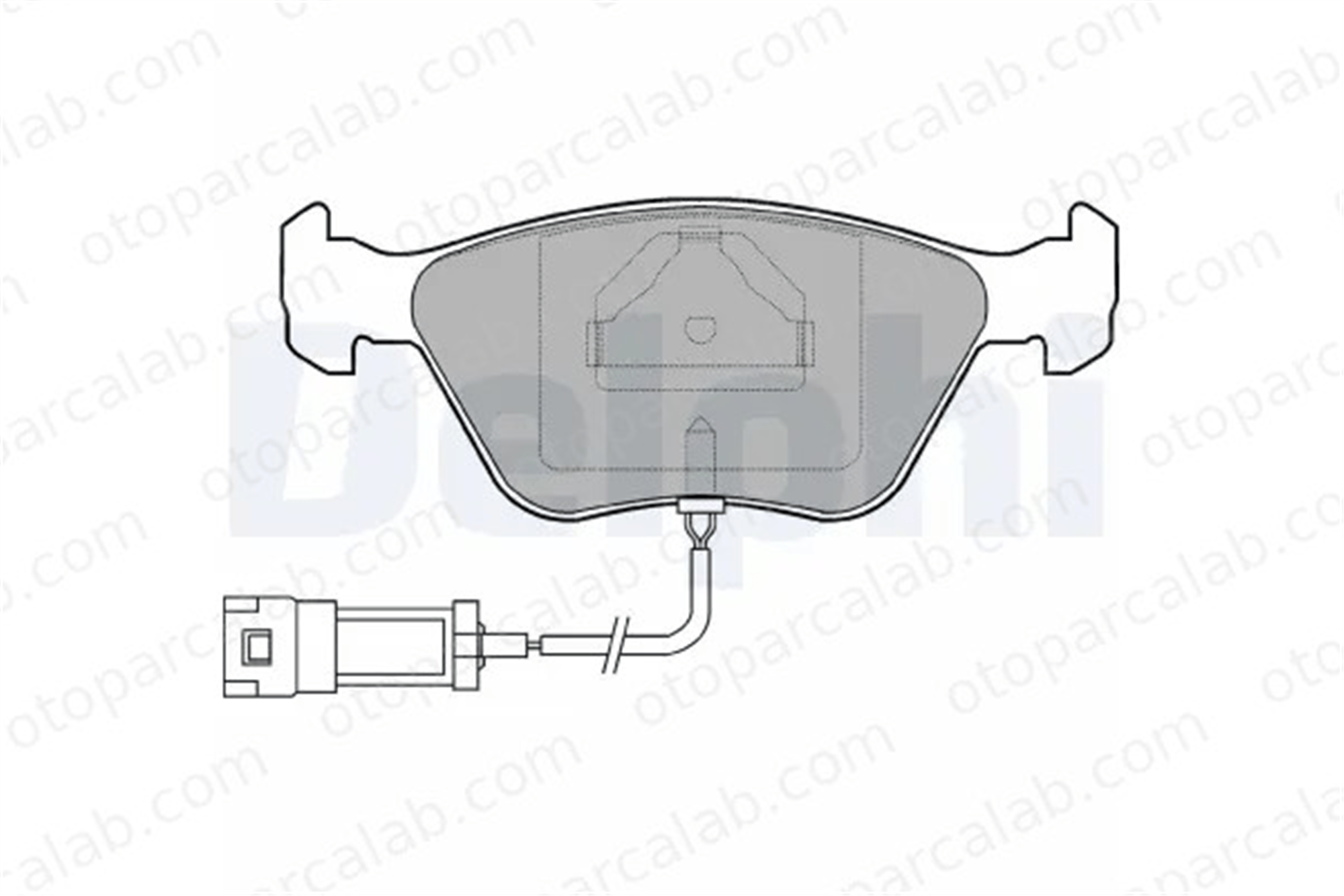 DELPHI LP886 Fren Disk Balata Ön FORD MONDEO I Turnier SIERRA II Hatchback 6744007 V89BBK021