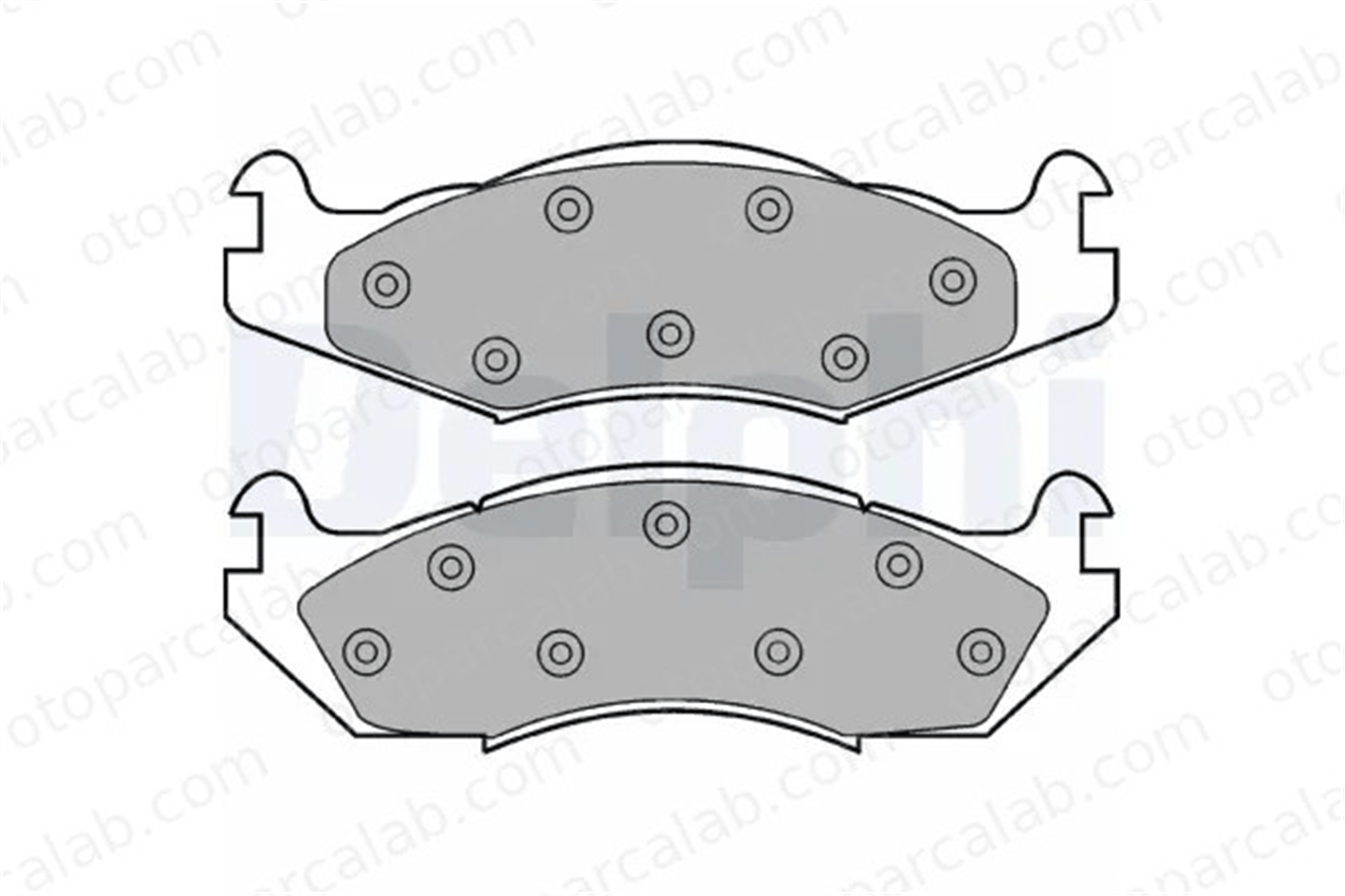DELPHI LP889 Fren Disk Balata Ön JEEP CHEROKEE WRANGLER I 4638634 5252724