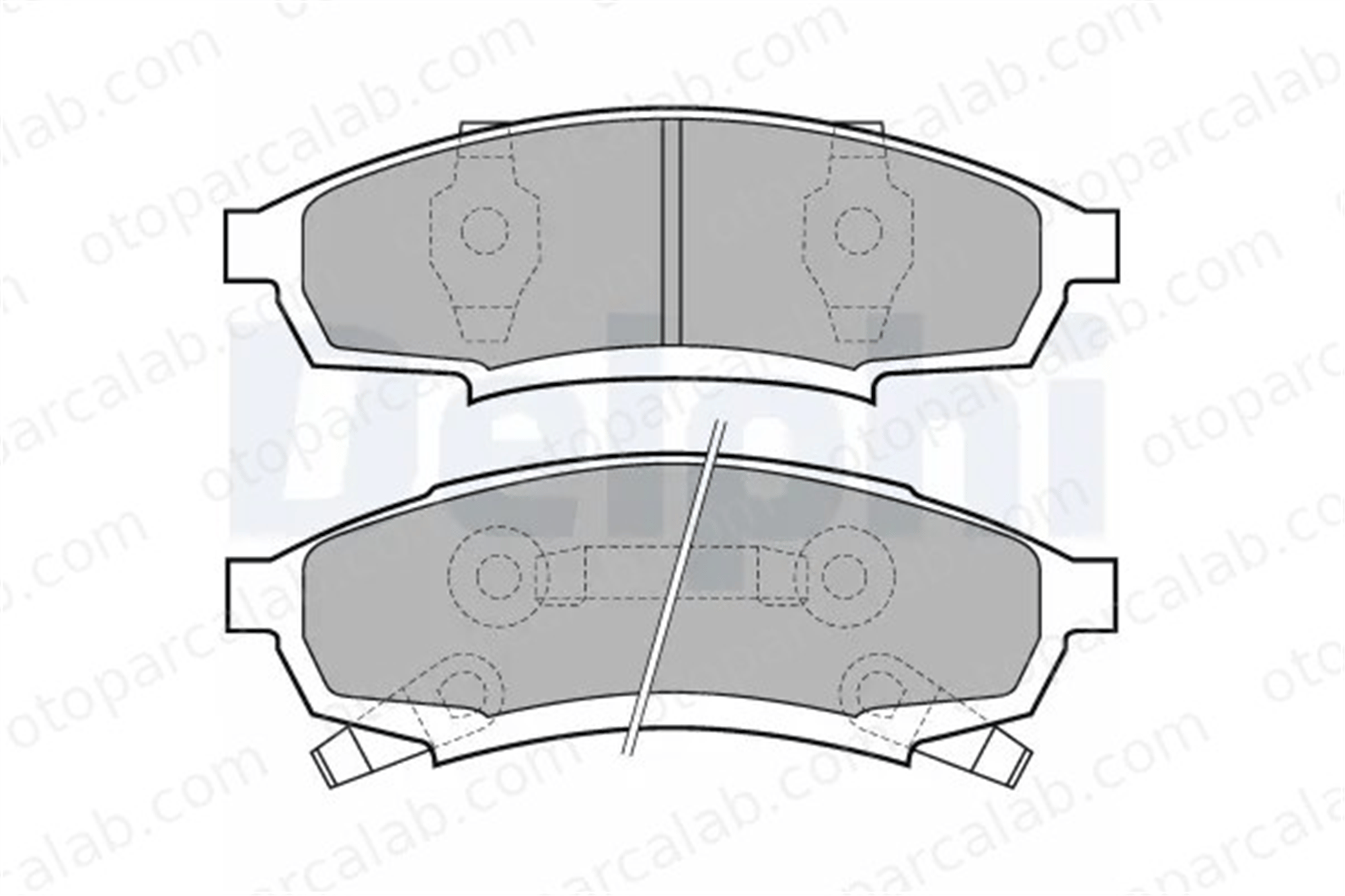 DELPHI LP895 Fren Disk Balata Ön CHEVROLET LUMINA Sedan BUICK REGAL 12510014 12370008