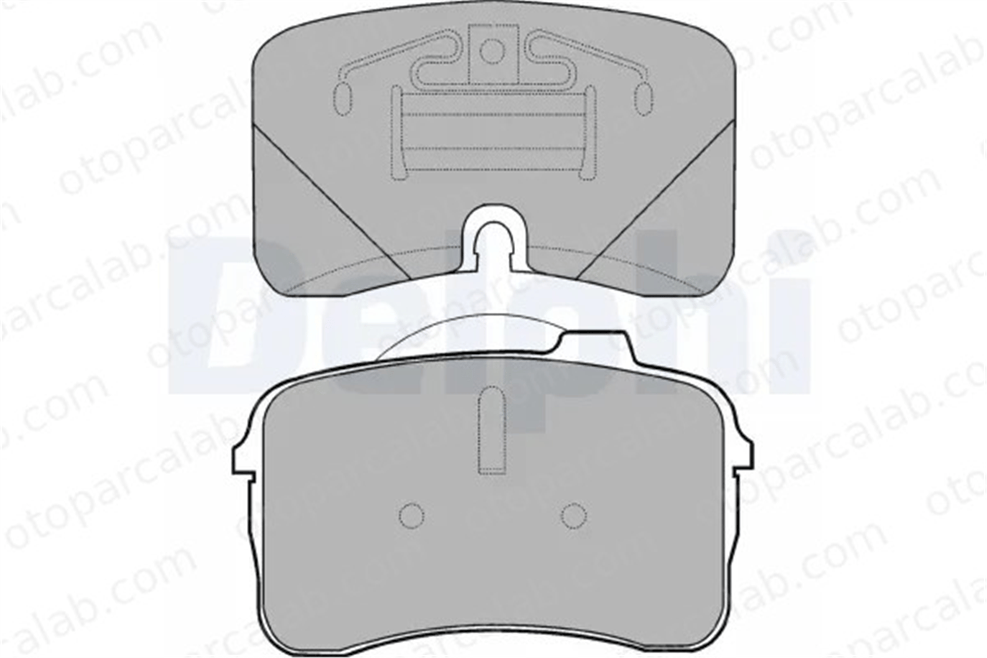 DELPHI LP933 Fren Disk Balata Ön AUDI V8 100 C4 Avant 441698151 441698151A