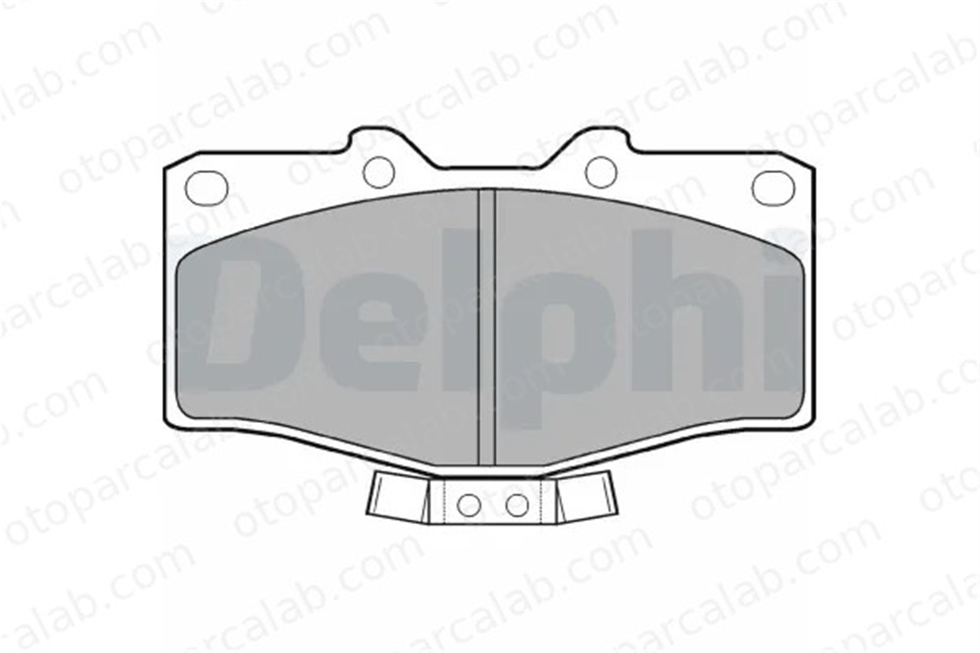 DELPHI LP951 Fren Disk Balata Ön TOYOTA HILUX V Pick-up LAND CRUISER 449135111 446535100