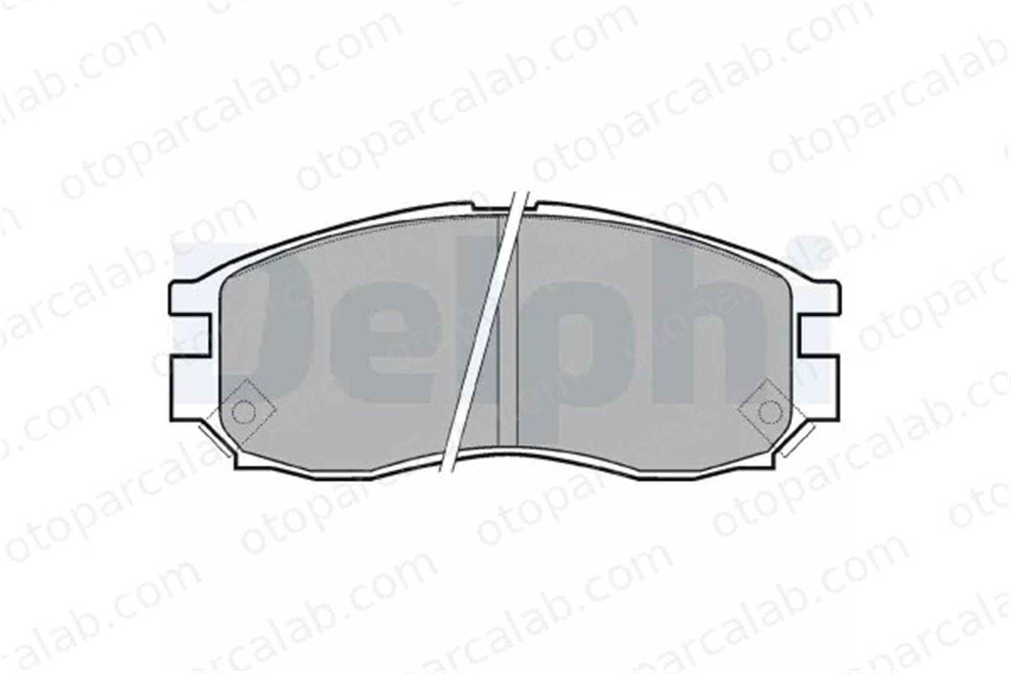 DELPHI LP961 Fren Disk Balata Ön TOYOTA CELICA Coupe NISSAN SILVIA LP961