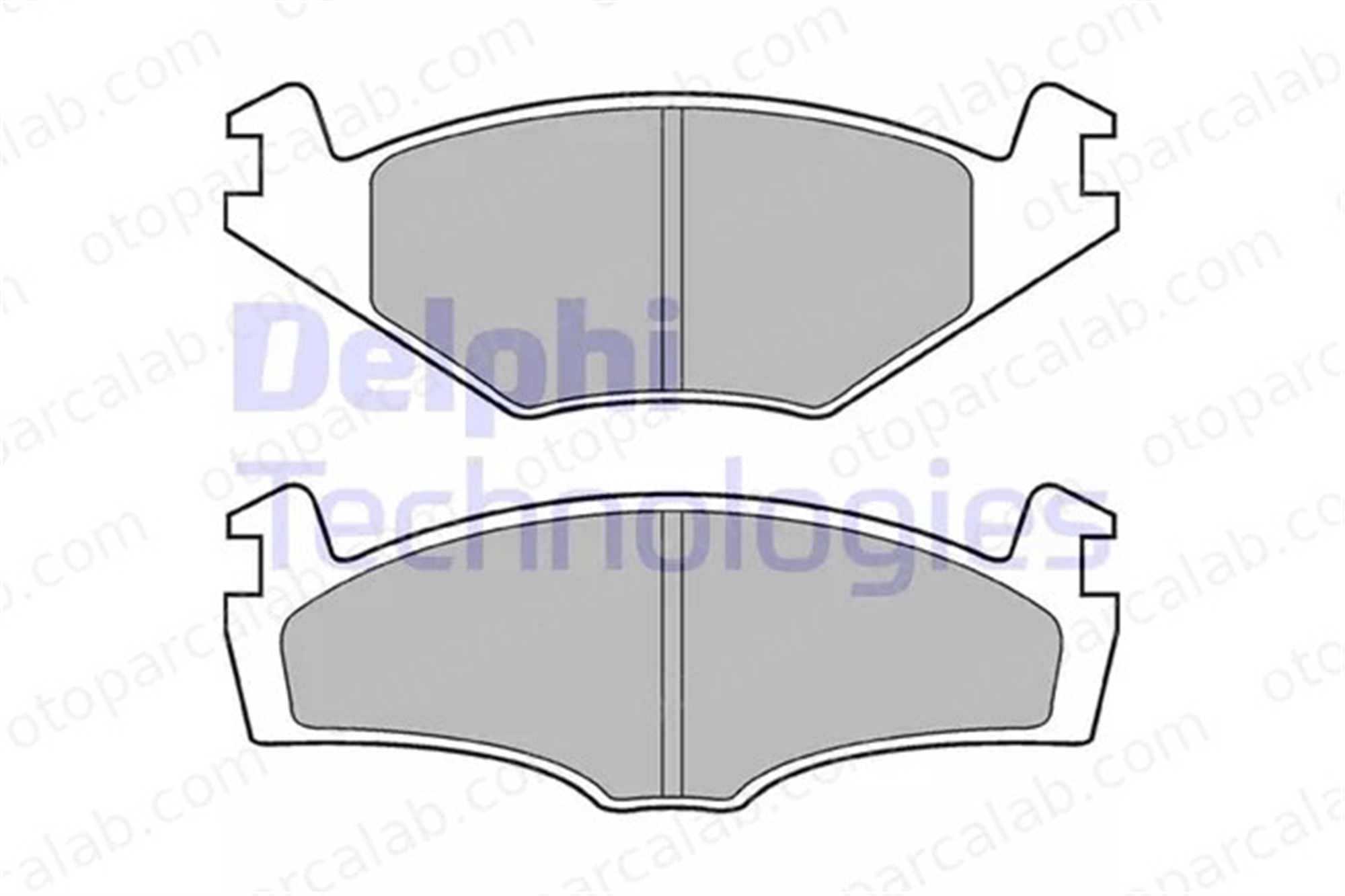 DELPHI LP979 Fren Disk Balata Ön VW POLO Coupe POLO II 867698151