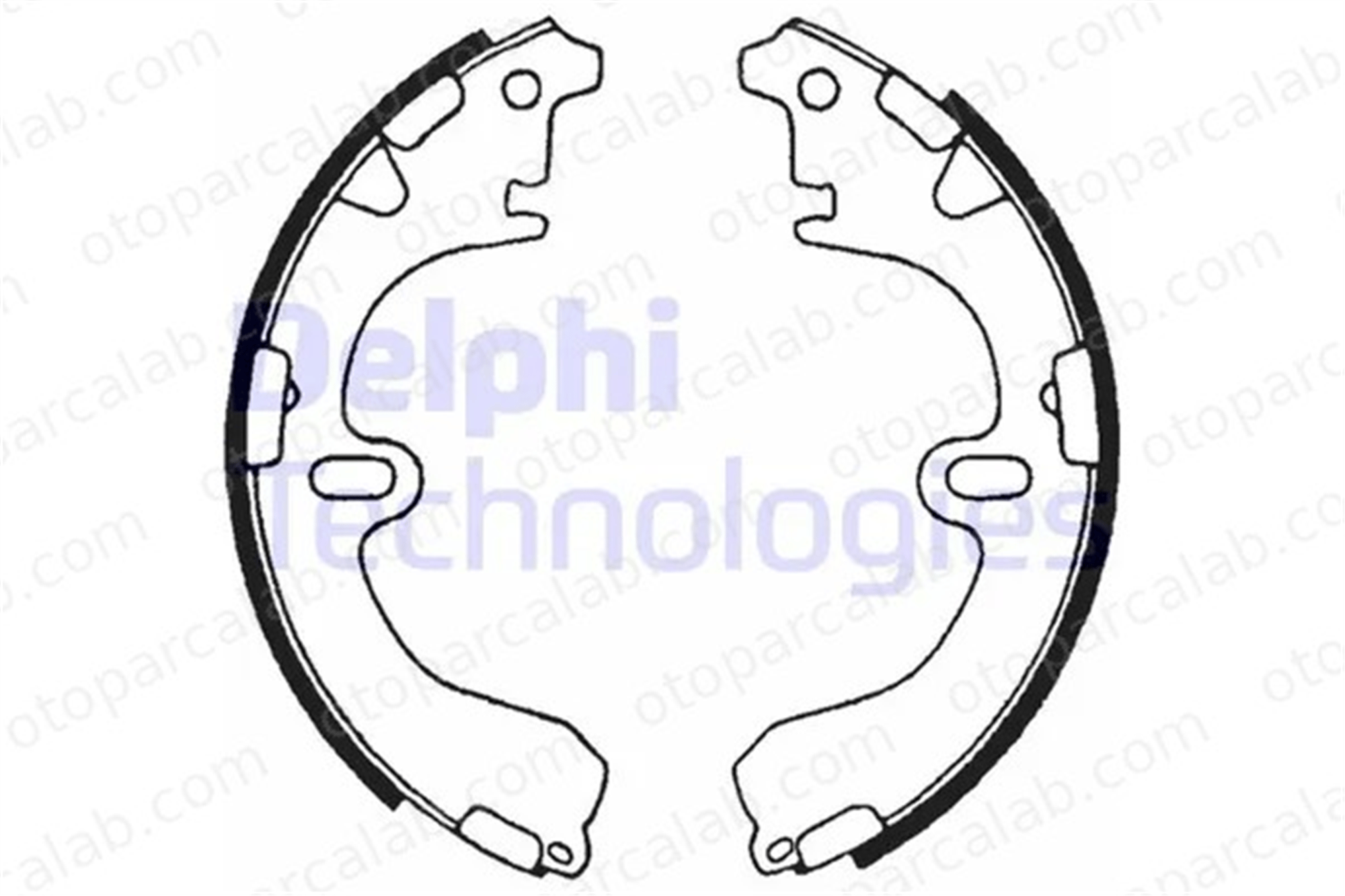 DELPHI LS1315 Fren Pabuçlu Balata Arka TOYOTA COROLLA COROLLA Compact 449501030 04495-01030