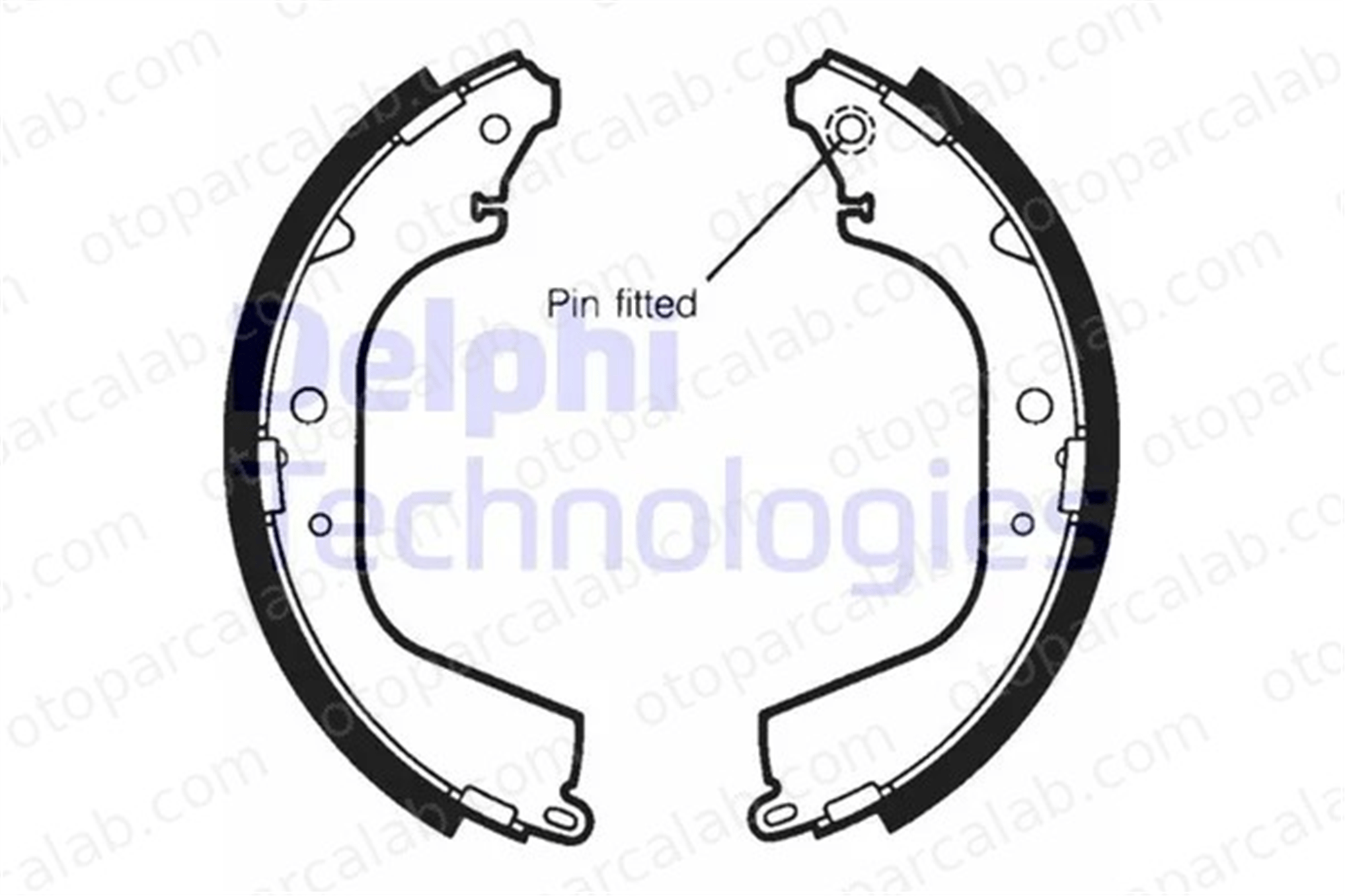 DELPHI LS1406 Fren Pabuçlu Balata Arka TOYOTA HILUX V Pick-up VW TARO 449526050 04495-26050