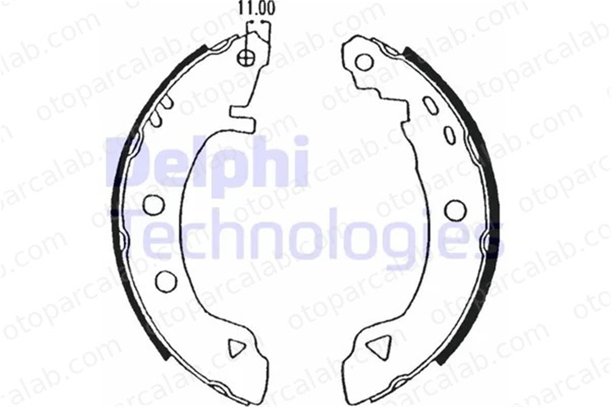 DELPHI LS1575 Fren Pabuçlu Balata Arka ALFA ROMEO 33 33 Sportwagon 60750472 0060750472