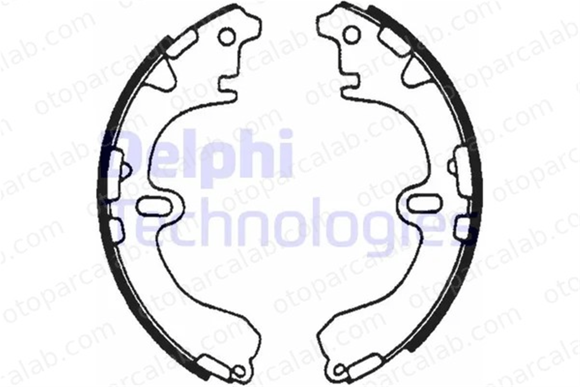 DELPHI LS1601 Fren Pabuçlu Balata Arka TOYOTA COROLLA COROLLA Compact 449512171 04495-12171
