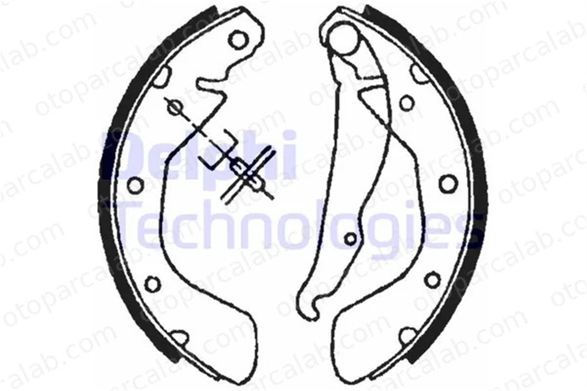 DELPHI LS1622 Fren Pabuçlu Balata Arka OPEL ASTRA F Station wagon ASTRA F 1605953 S4520003