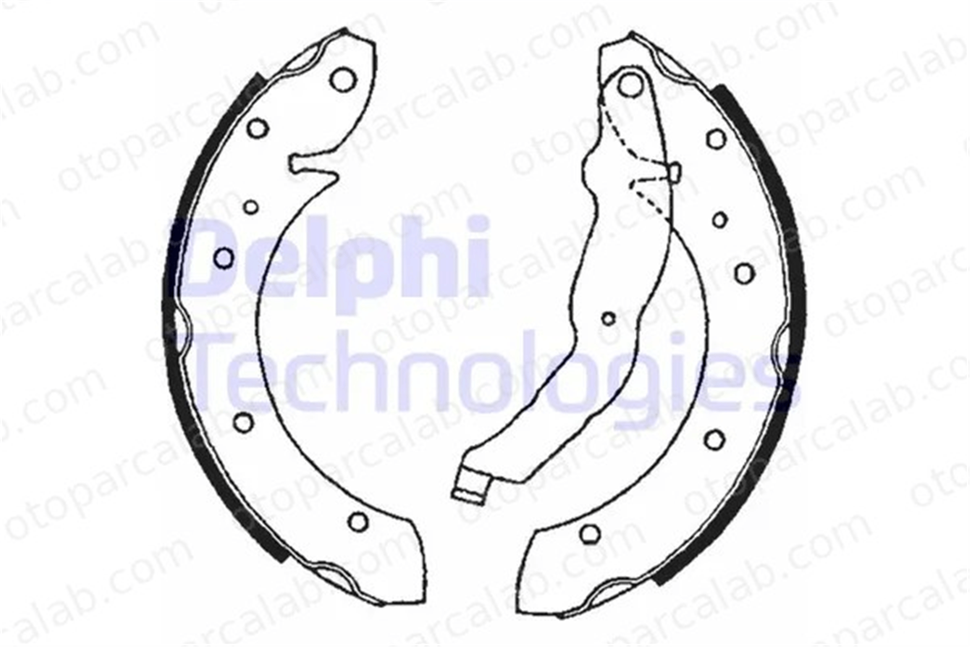 DELPHI LS1634 Fren Pabuçlu Balata Arka BMW 3 3 Touring 34219067127 34211160504