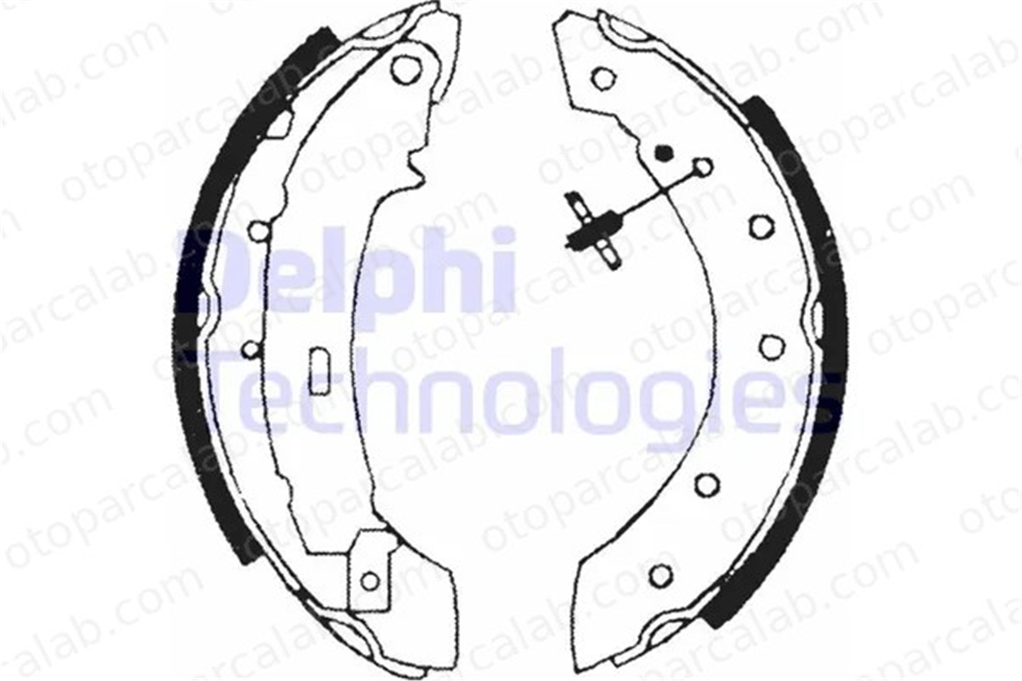 DELPHI LS1717 Fren Pabuçlu Balata Arka RENAULT CLIO II CITROËN SAXO 4241J1 4241J5