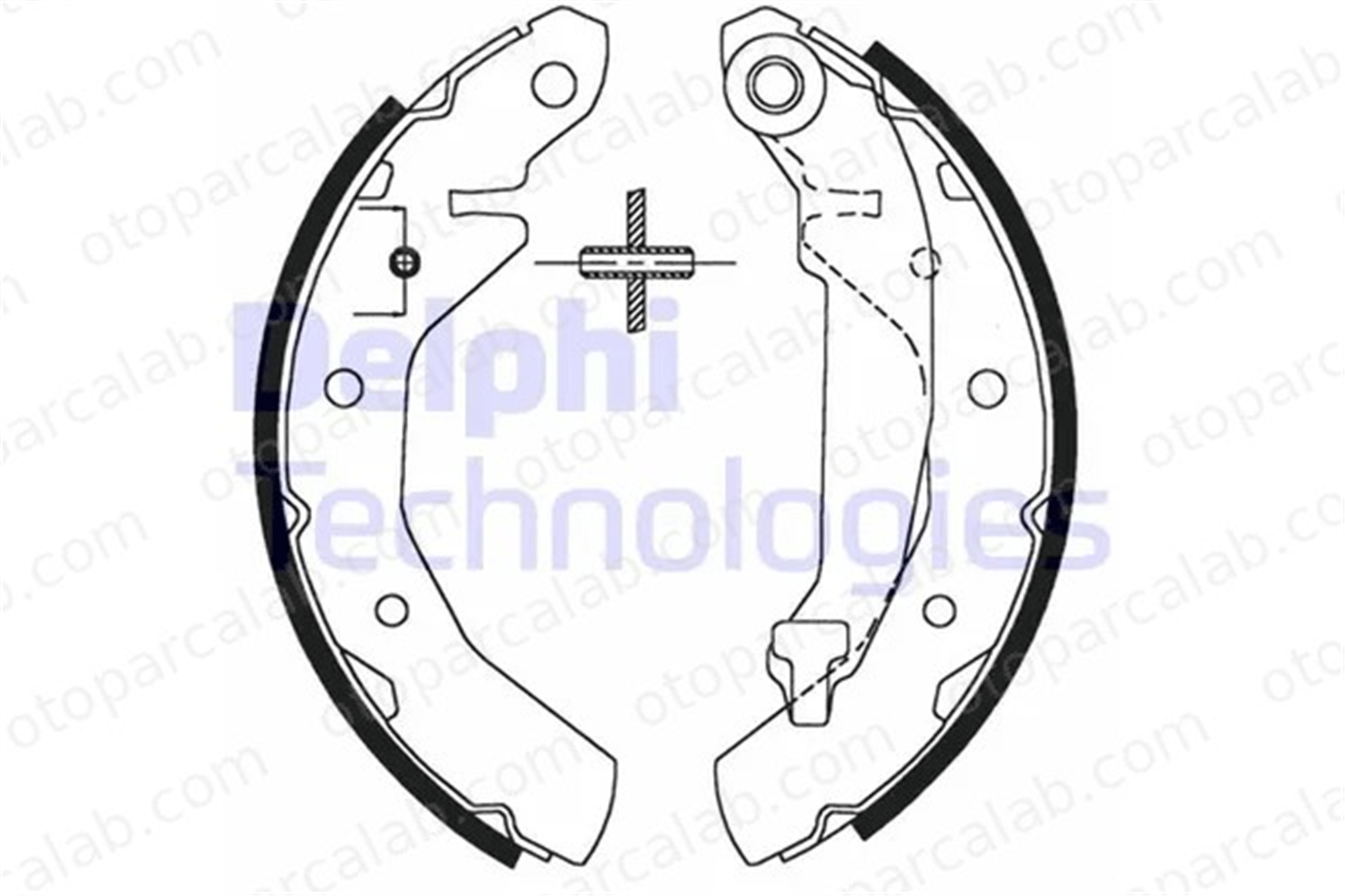 DELPHI LS1821 Fren Pabuçlu Balata Arka CHEVROLET MATIZ CORSA Pick-up 1605952 90421796