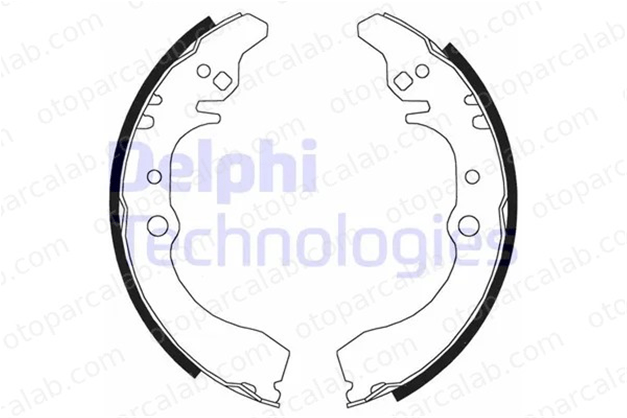DELPHI LS1823 Fren Pabuçlu Balata Arka DAIHATSU GRAN MOVE HIJET Panelvan/Van 449587508 0449587508