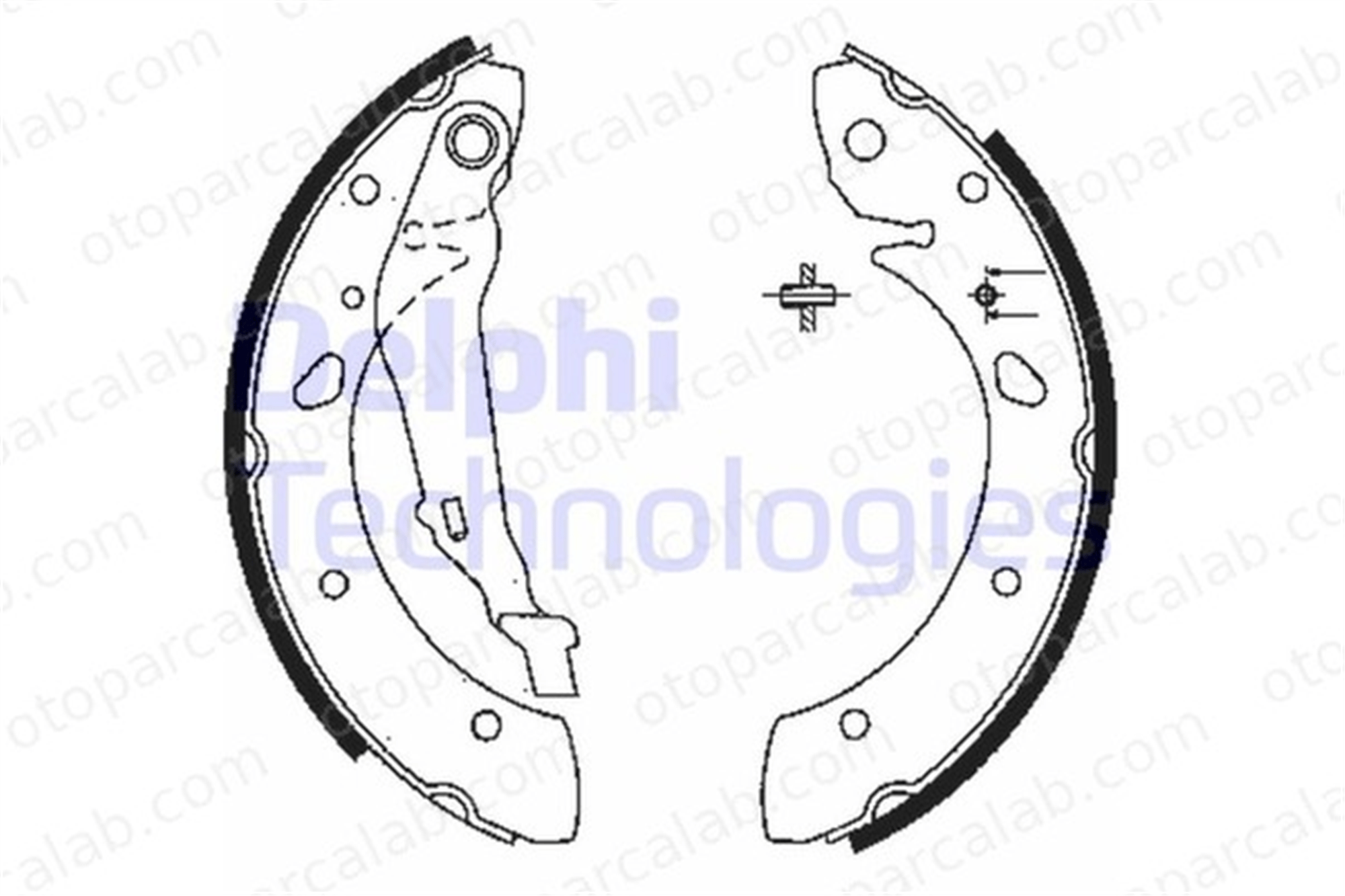 DELPHI LS1843 Fren Pabuçlu Balata Arka TOYOTA AVENSIS AVENSIS Liftback 449505020 04495-05020