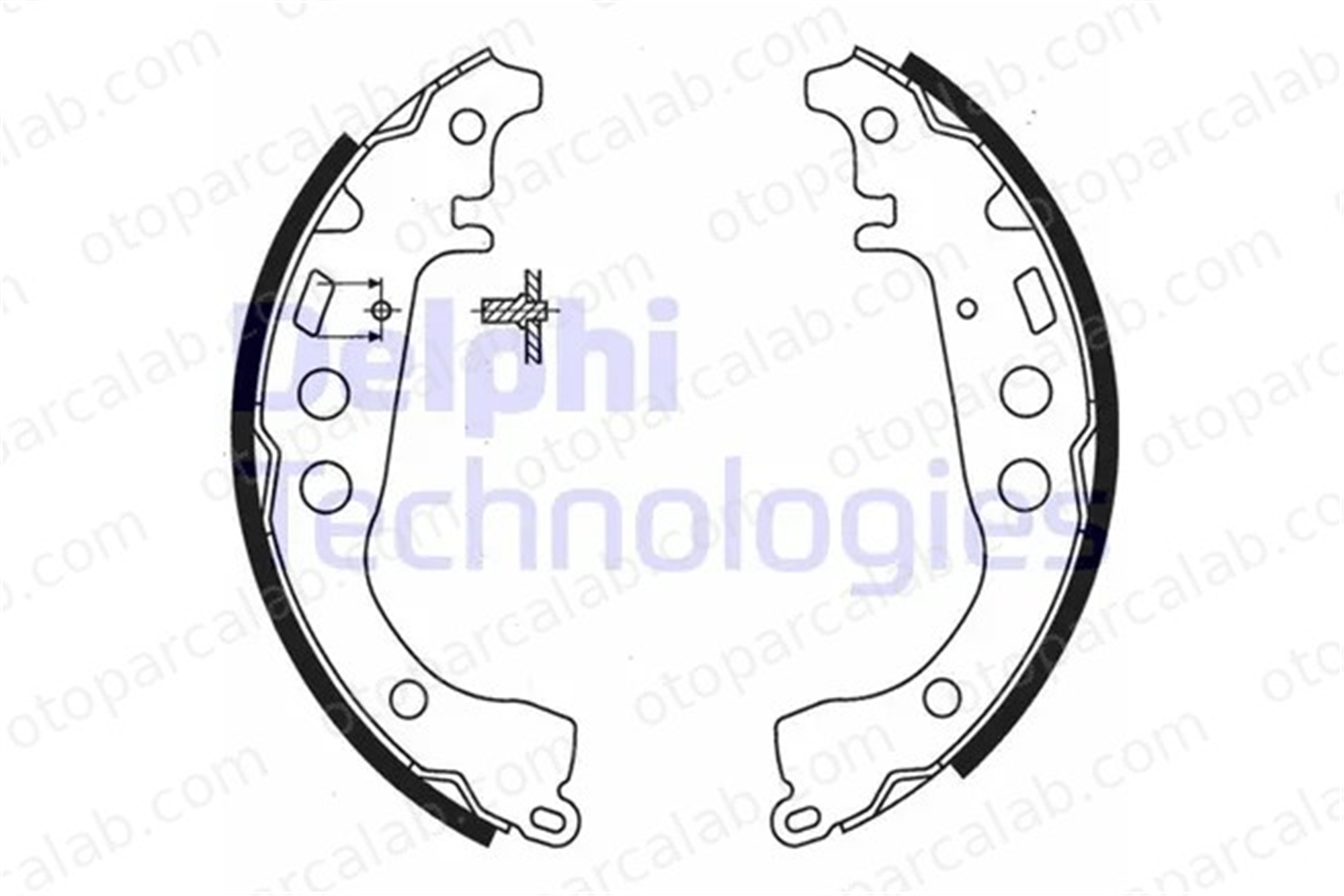 DELPHI LS1854 Fren Pabuçlu Balata Arka TOYOTA YARIS VERSO IQ 44950D070 449547010
