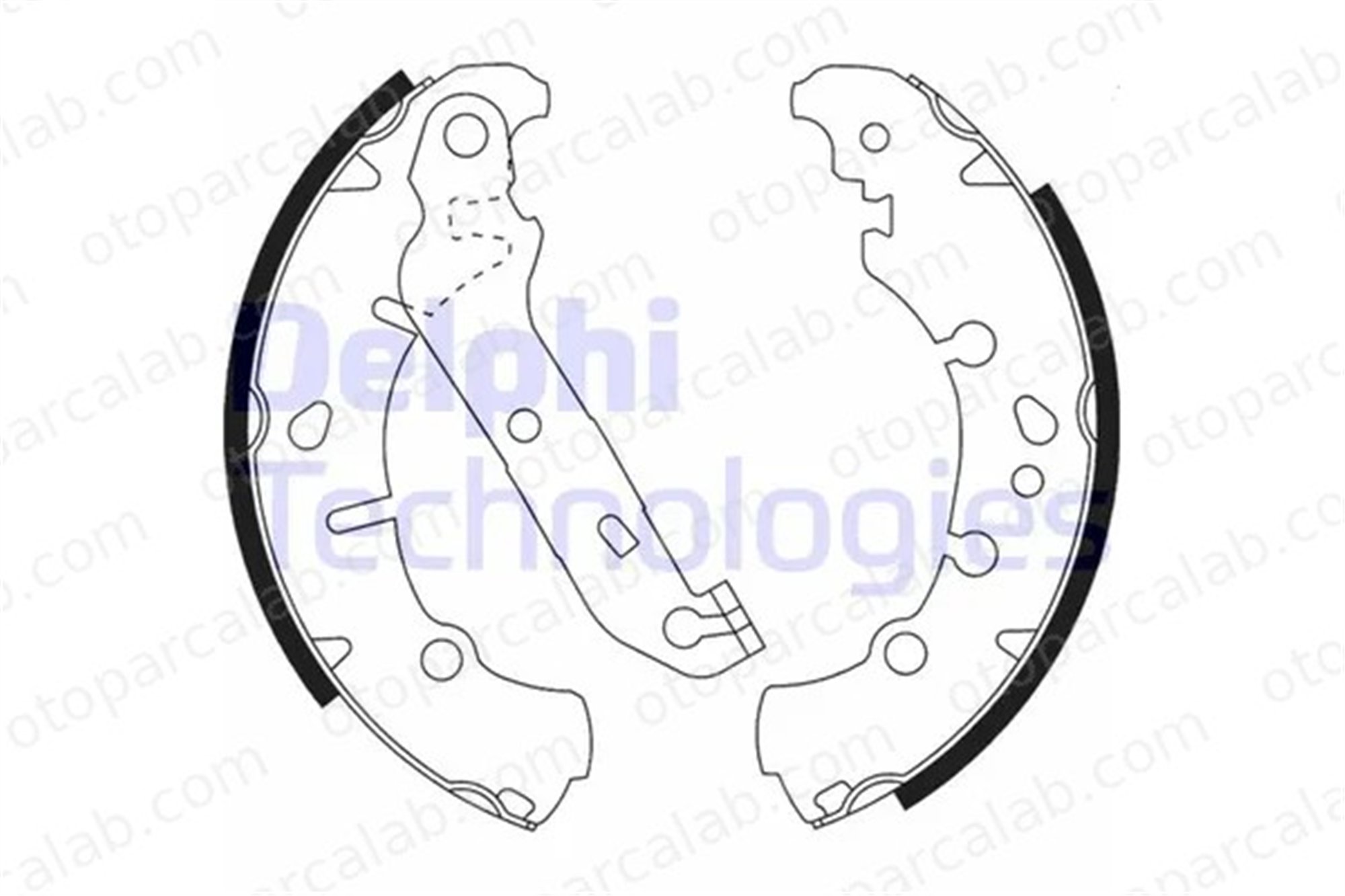 DELPHI LS1912 Fren Pabuçlu Balata Arka FORD FIESTA IV FIESTA V 44950D040 044950D040
