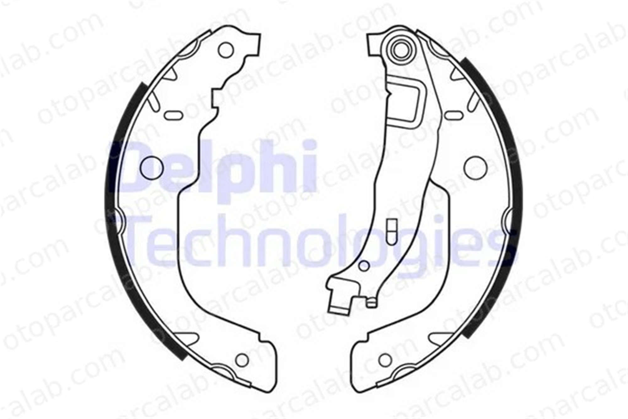 DELPHI LS2000 Fren Pabuçlu Balata Arka PEUGEOT 208 I CITROËN C3 III 4241N3 1619229680