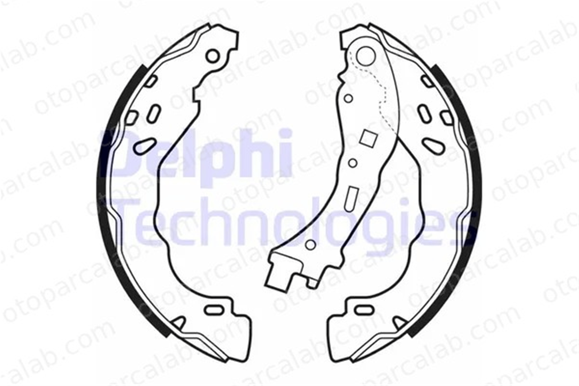 DELPHI LS2065 Fren Pabuçlu Balata Arka PEUGEOT 208 I CITROËN C3 III LS2065 1606631180